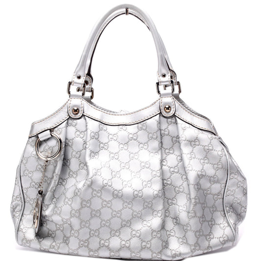 Gucci 211944 Sukey GG Leather Medium Bag