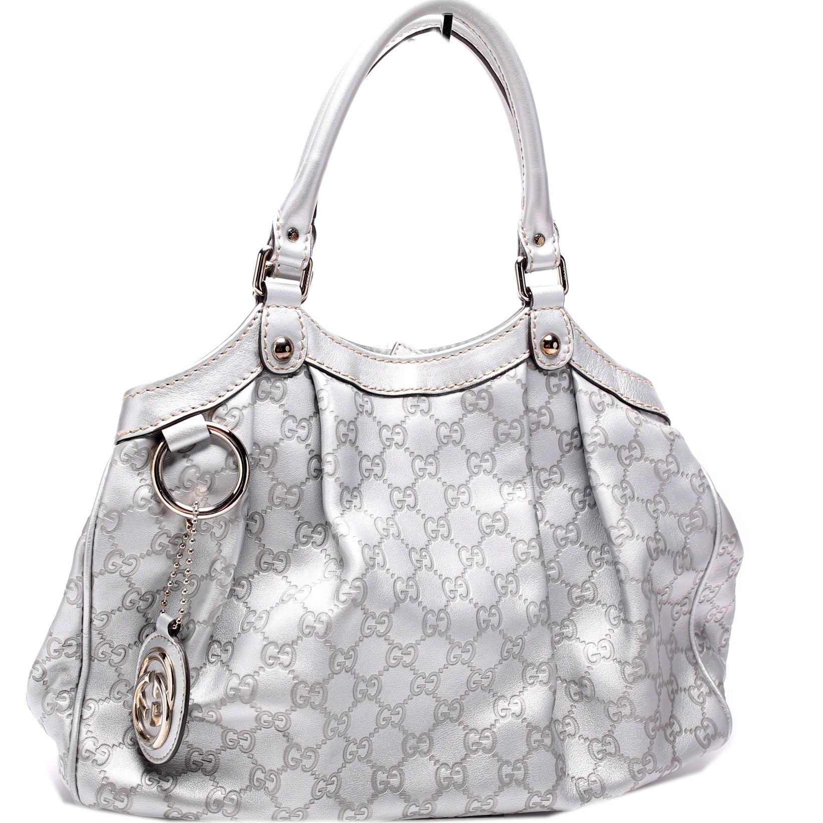 Gucci 211944 Sukey GG Leather Medium Bag