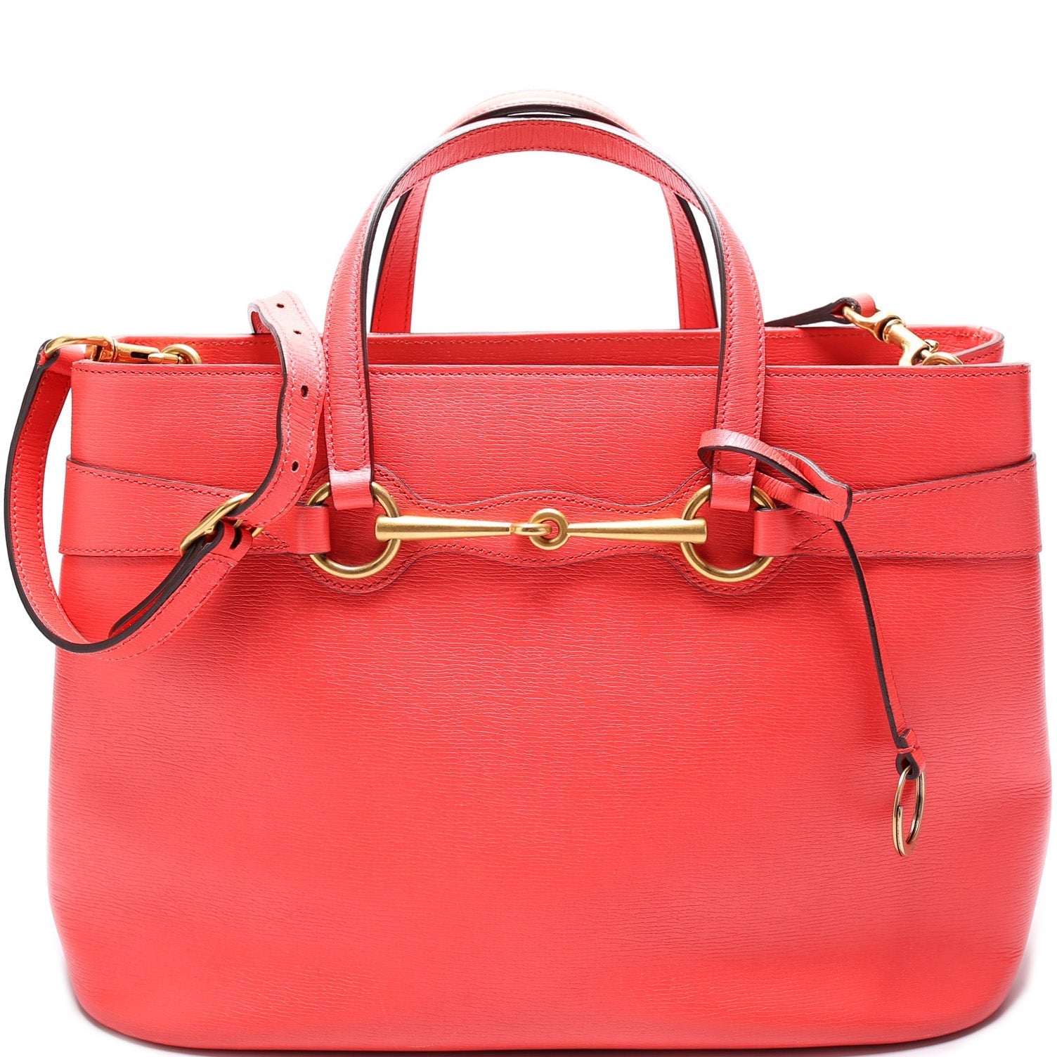 Gucci 319795 Saffiano Horsebit Tote Bag