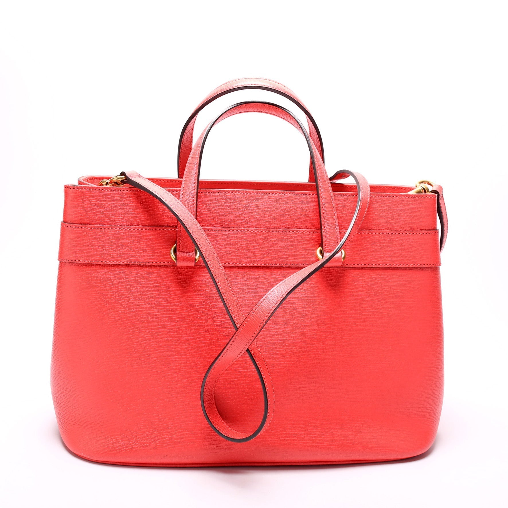 Gucci 319795 Saffiano Horsebit Tote Bag