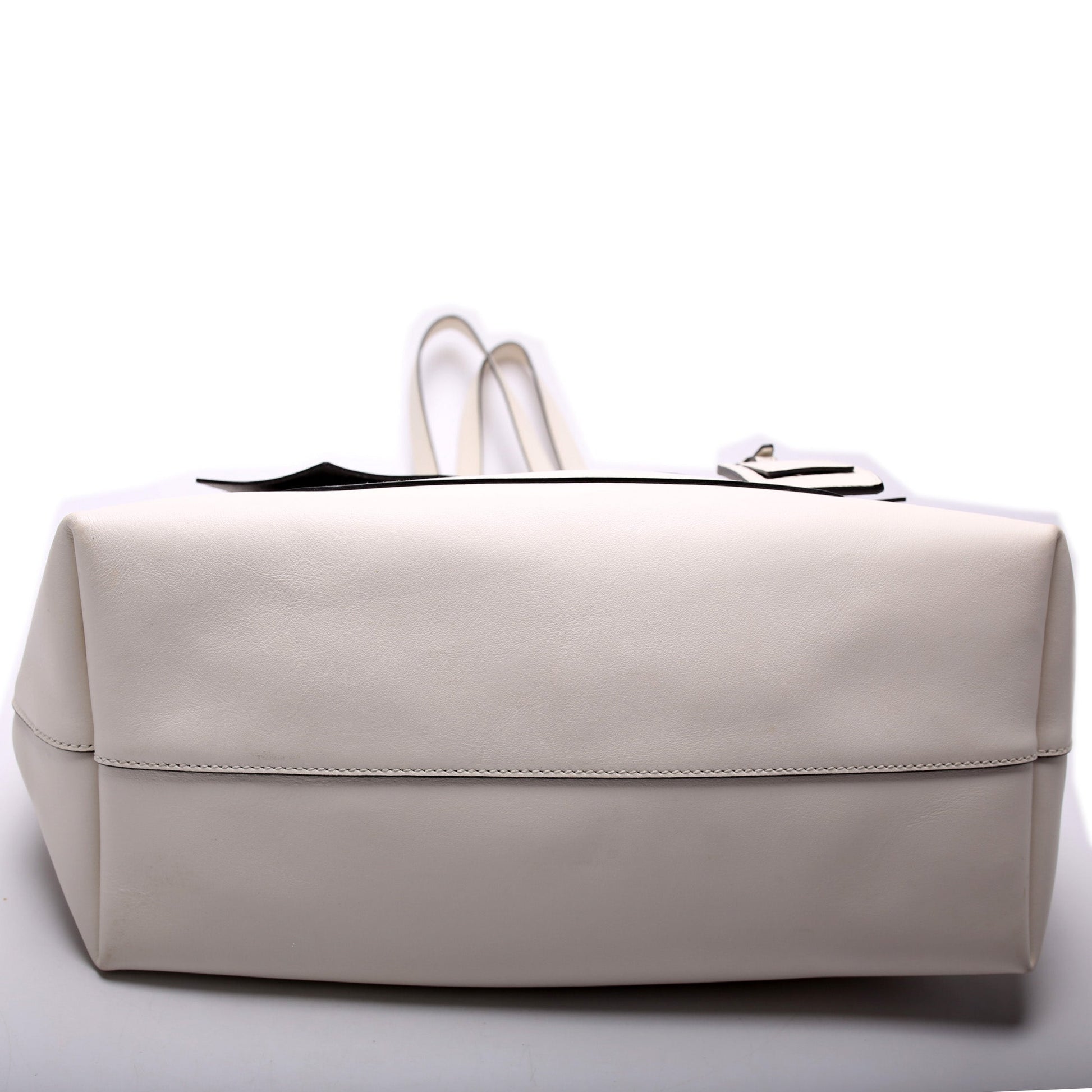 Prada Calfskin Bow Front Pocket Tote Bag