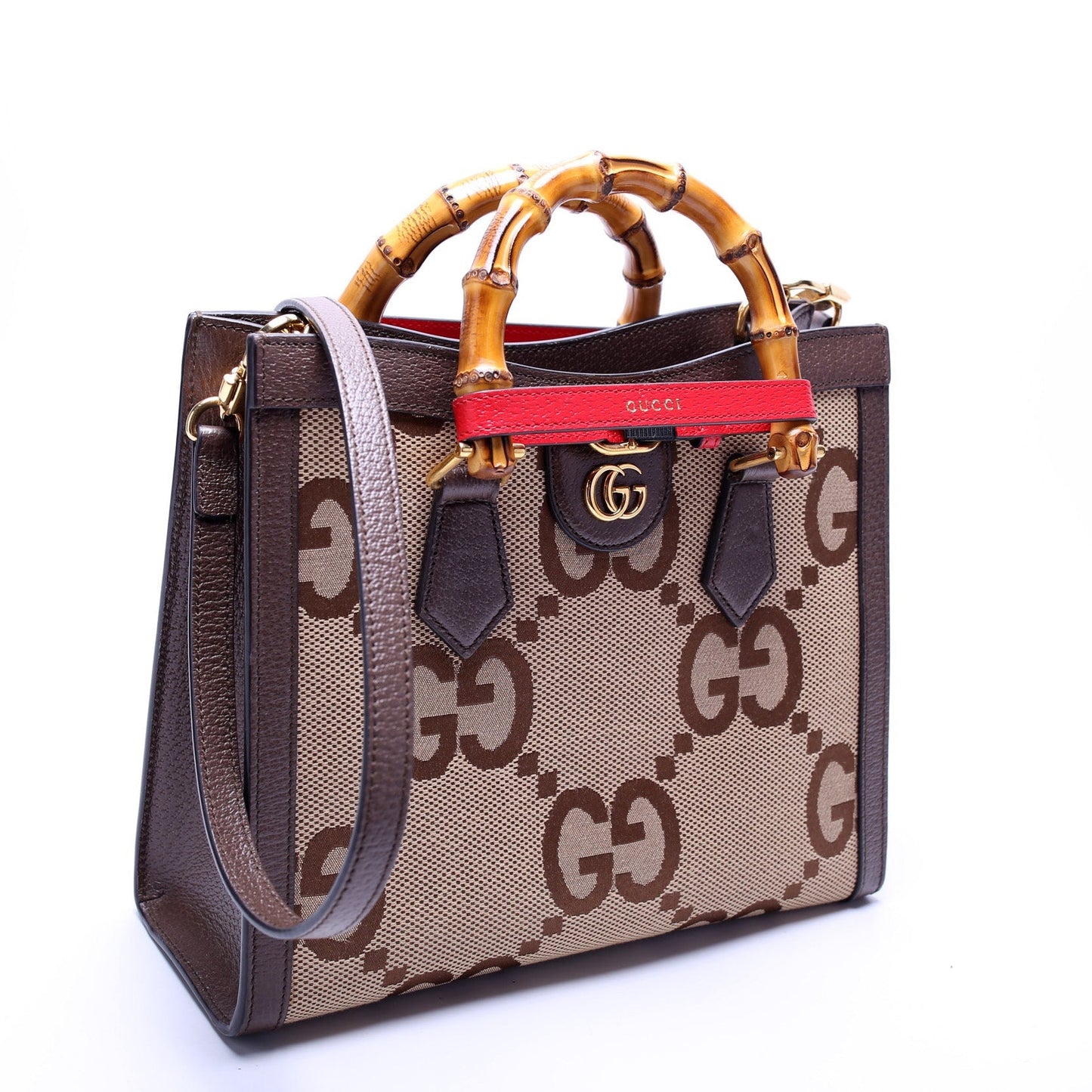 Gucci 660195 Jumbo GG Canvas Diana Small Tote Bag