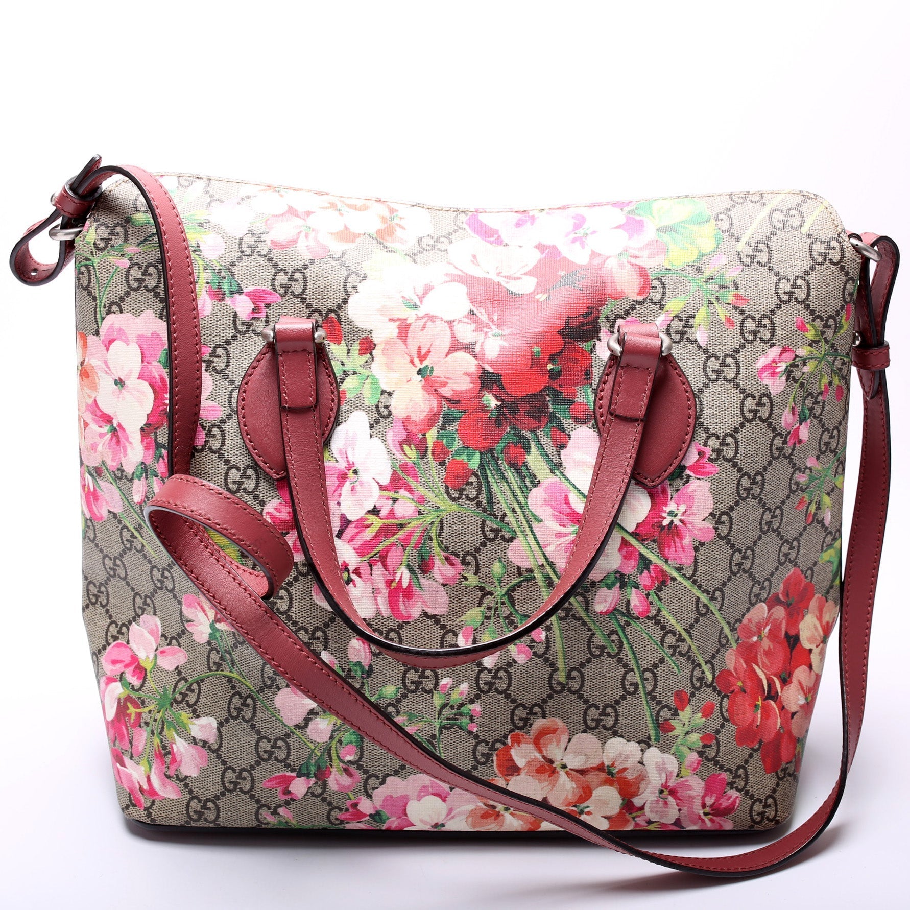 Gucci 429147 GG Blooms Fold Over Tote Bag