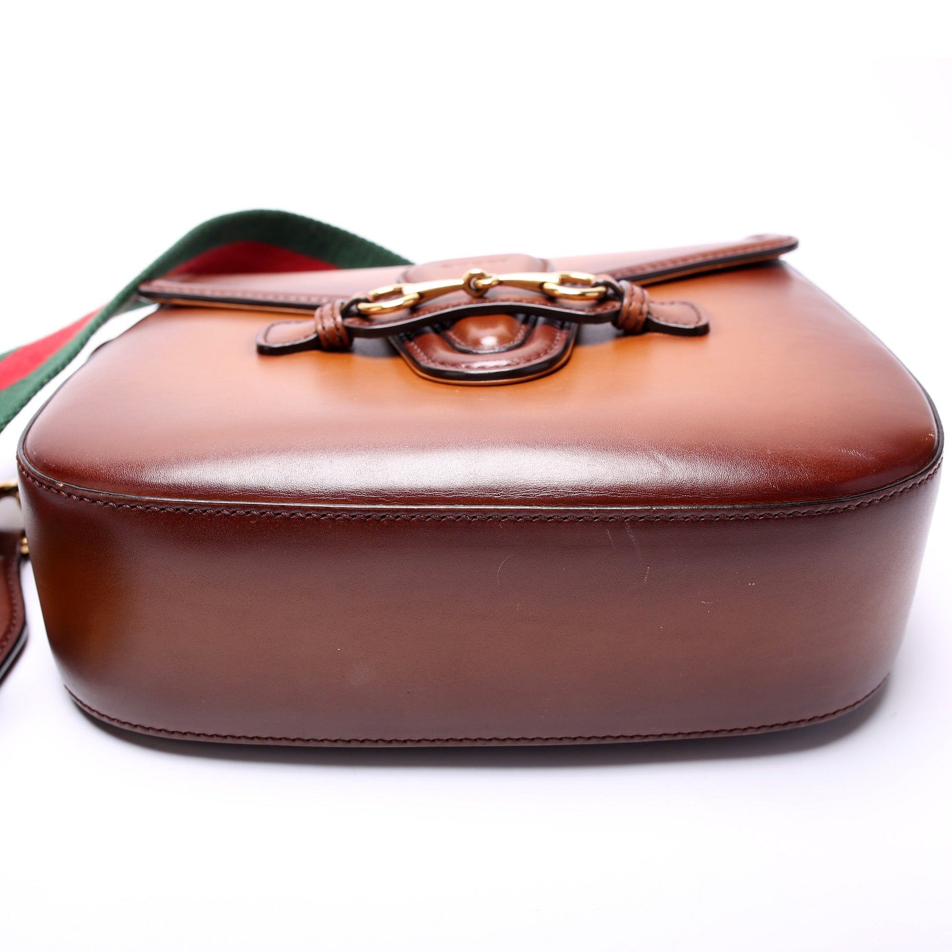 Gucci 380573 Calfskin Lady Web Medium Shouler Bag