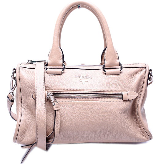 Prada Vitello Phenix Convertible Satchel Bag