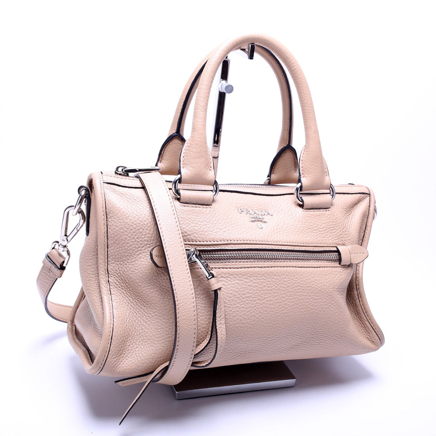 Prada Vitello Phenix Convertible Satchel Bag
