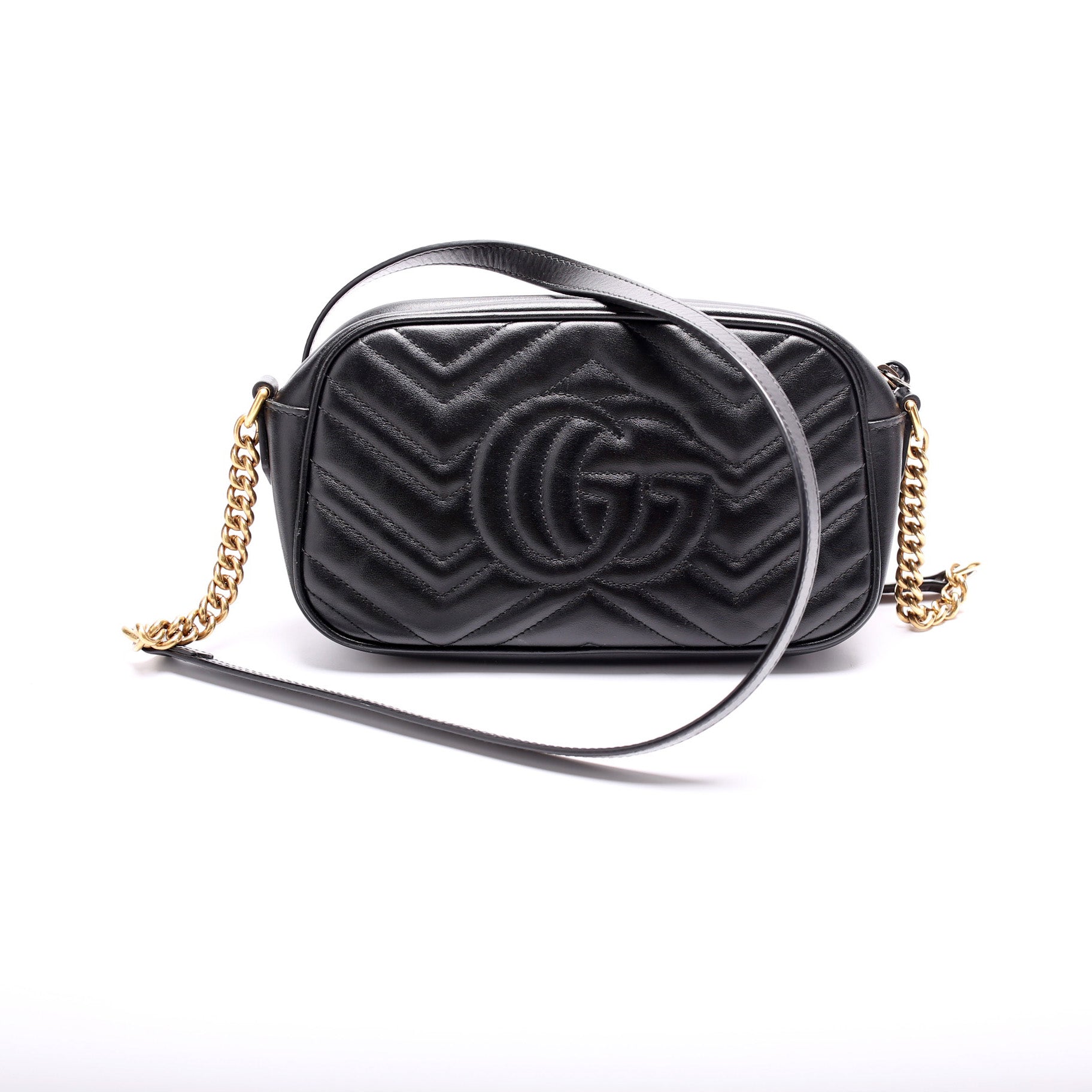 Gucci 447632 Marmont Small Leather Camera Bag