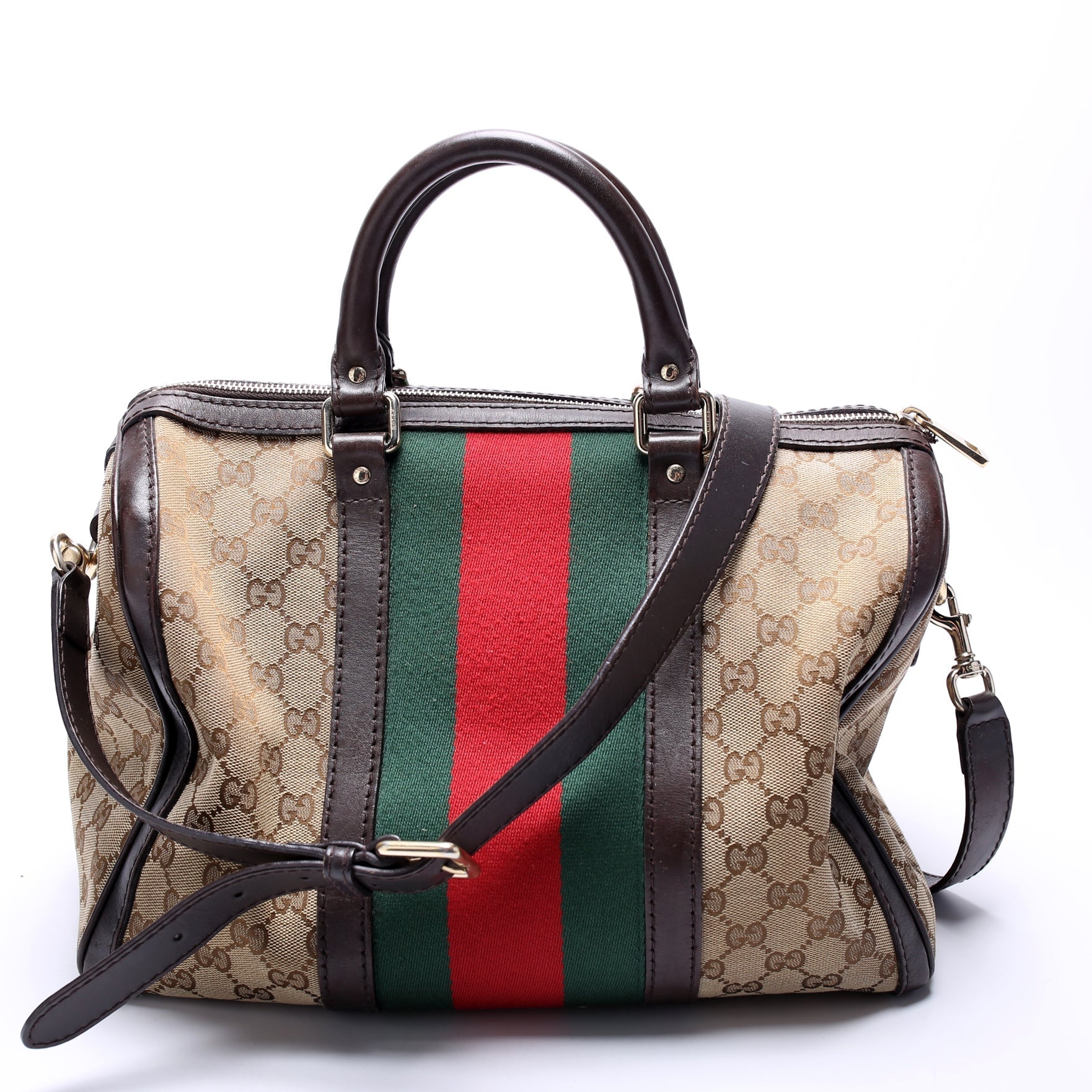 Gucci 247205 Boston Canvas Bag