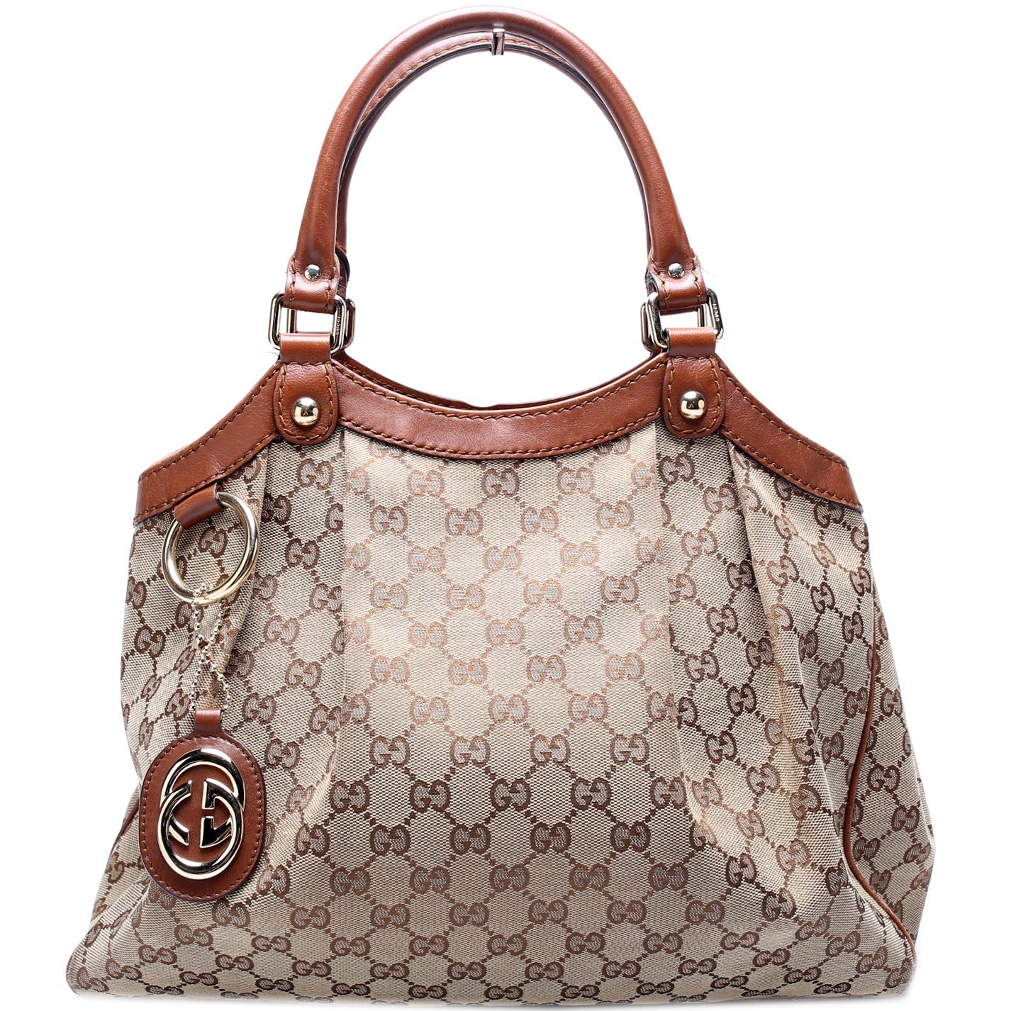 Gucci 211944 Sukey GG Canvas Medium Bag