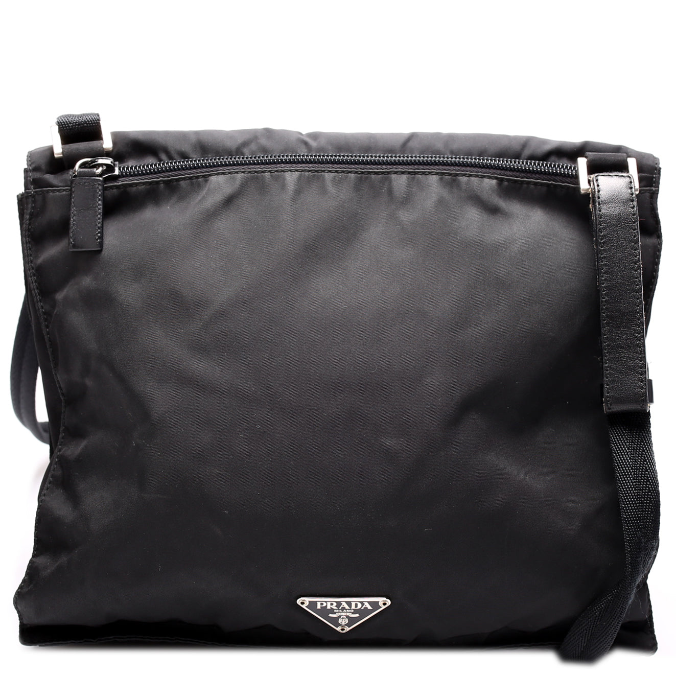Prada Nylon Flap Shoulder Bag