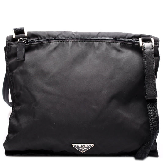 Prada Nylon Flap Shoulder Bag