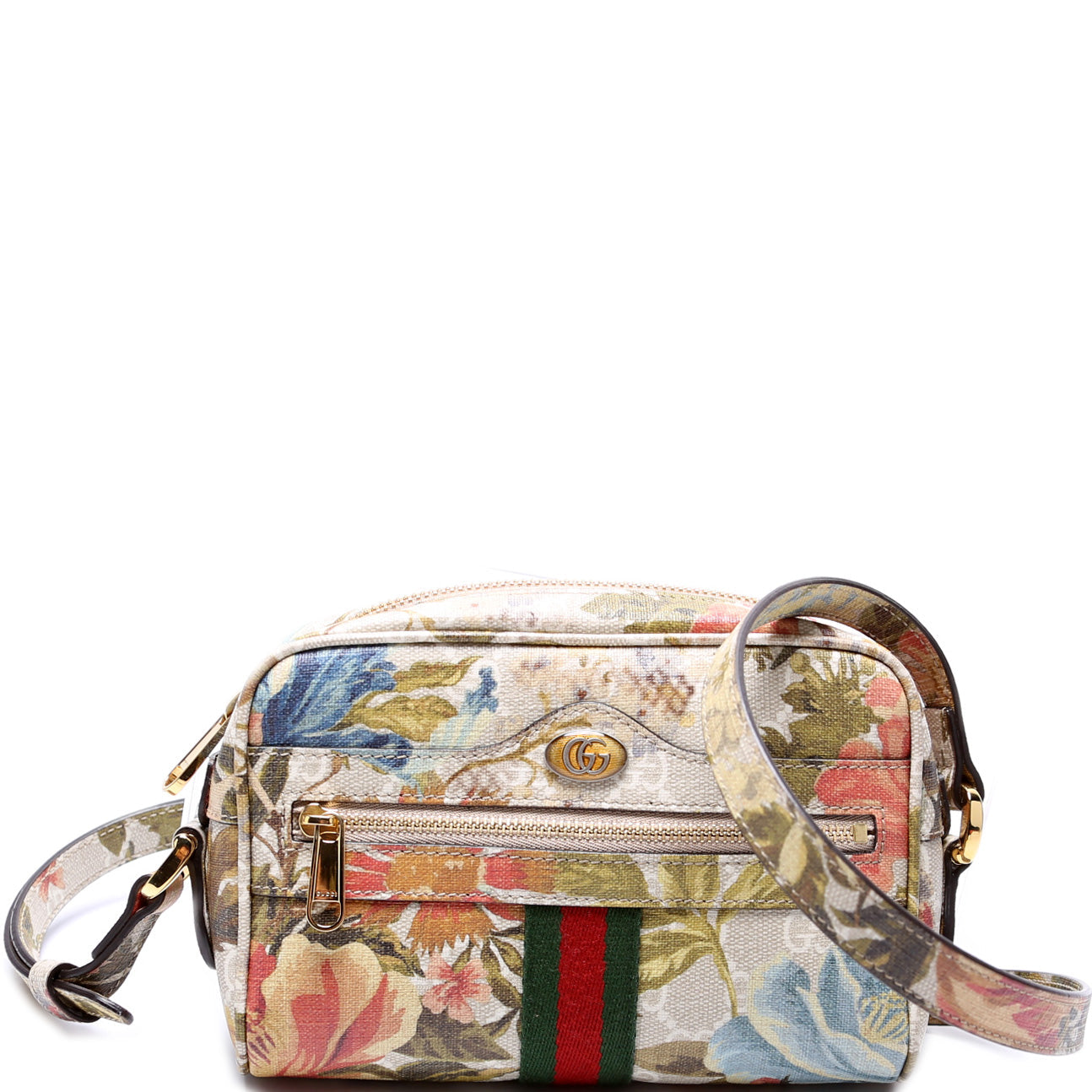 Gucci 517350 GG Flora Supreme Mini Ophidia Bag