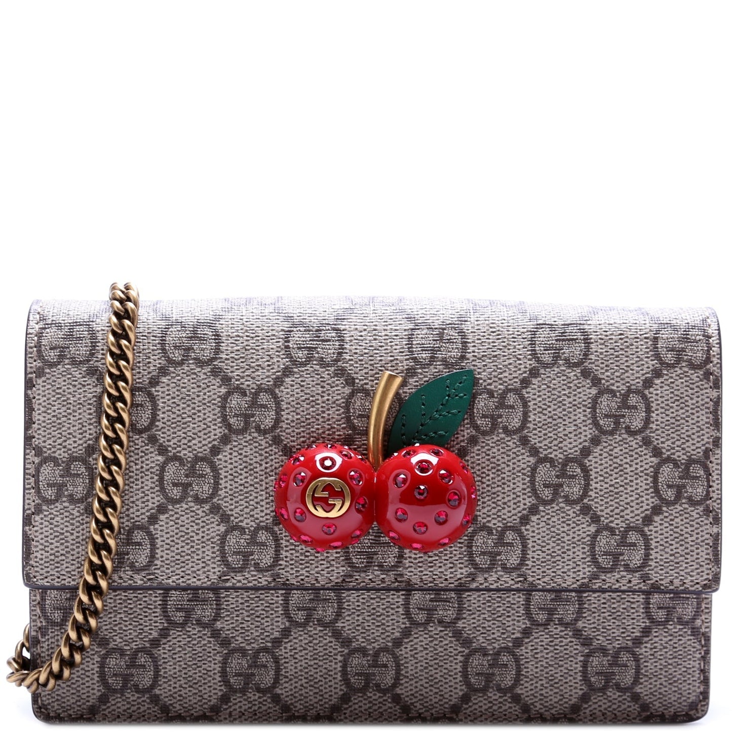 Gucci 481291 GG Supreme Cherries Mini Bag