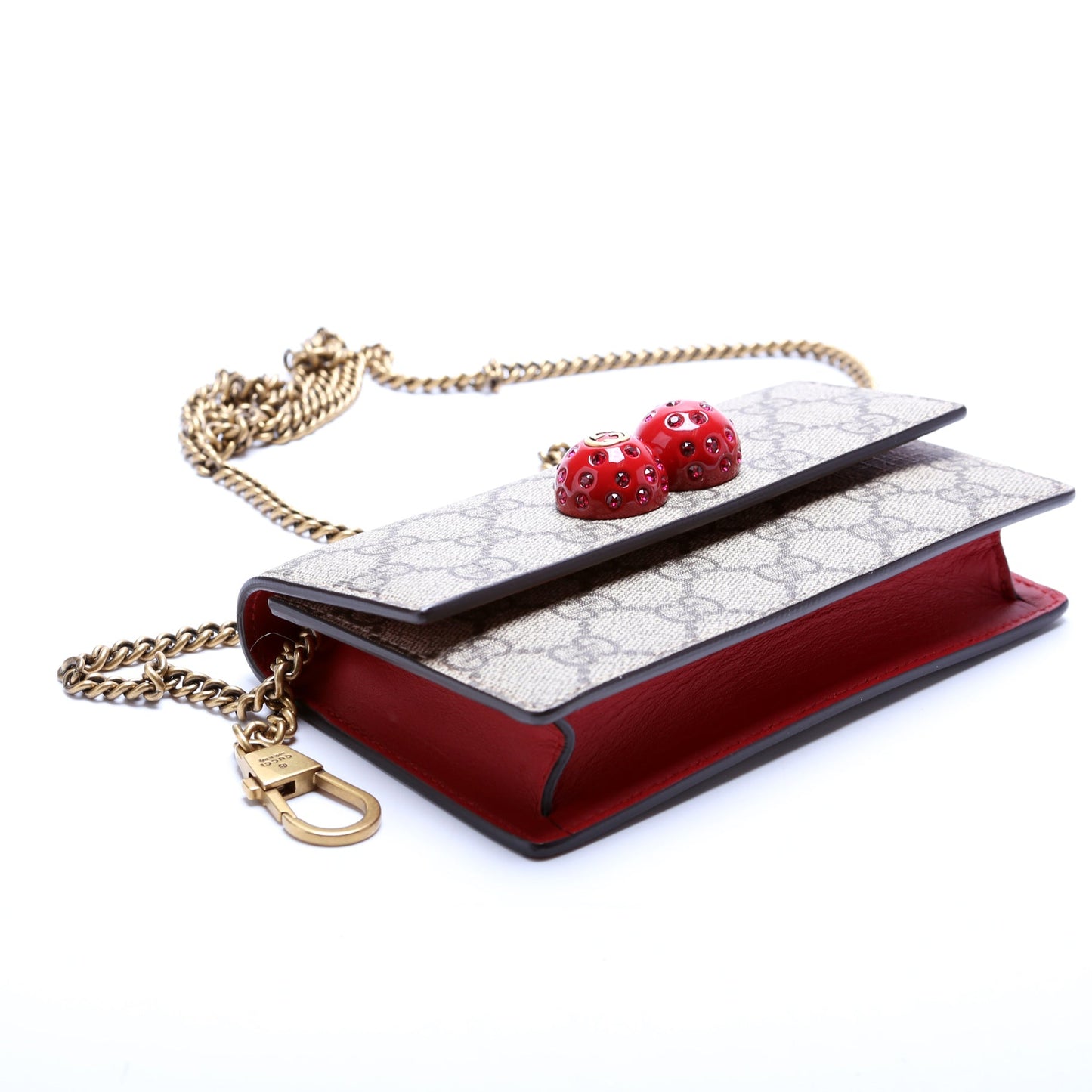 Gucci 481291 GG Supreme Cherries Mini Bag