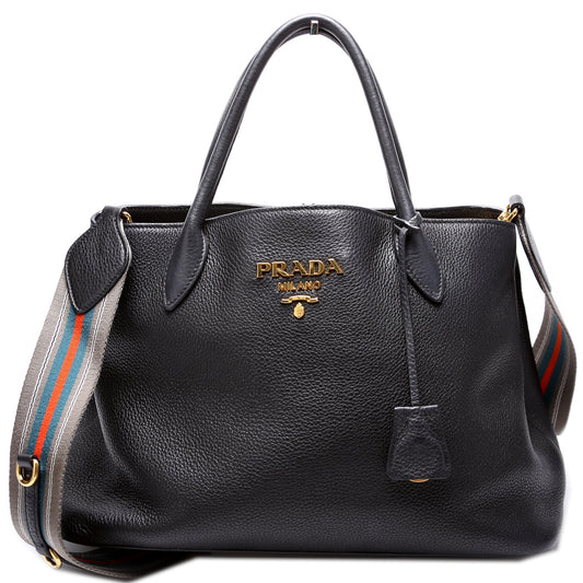 Prada Vitello Daino Shopper Bag
