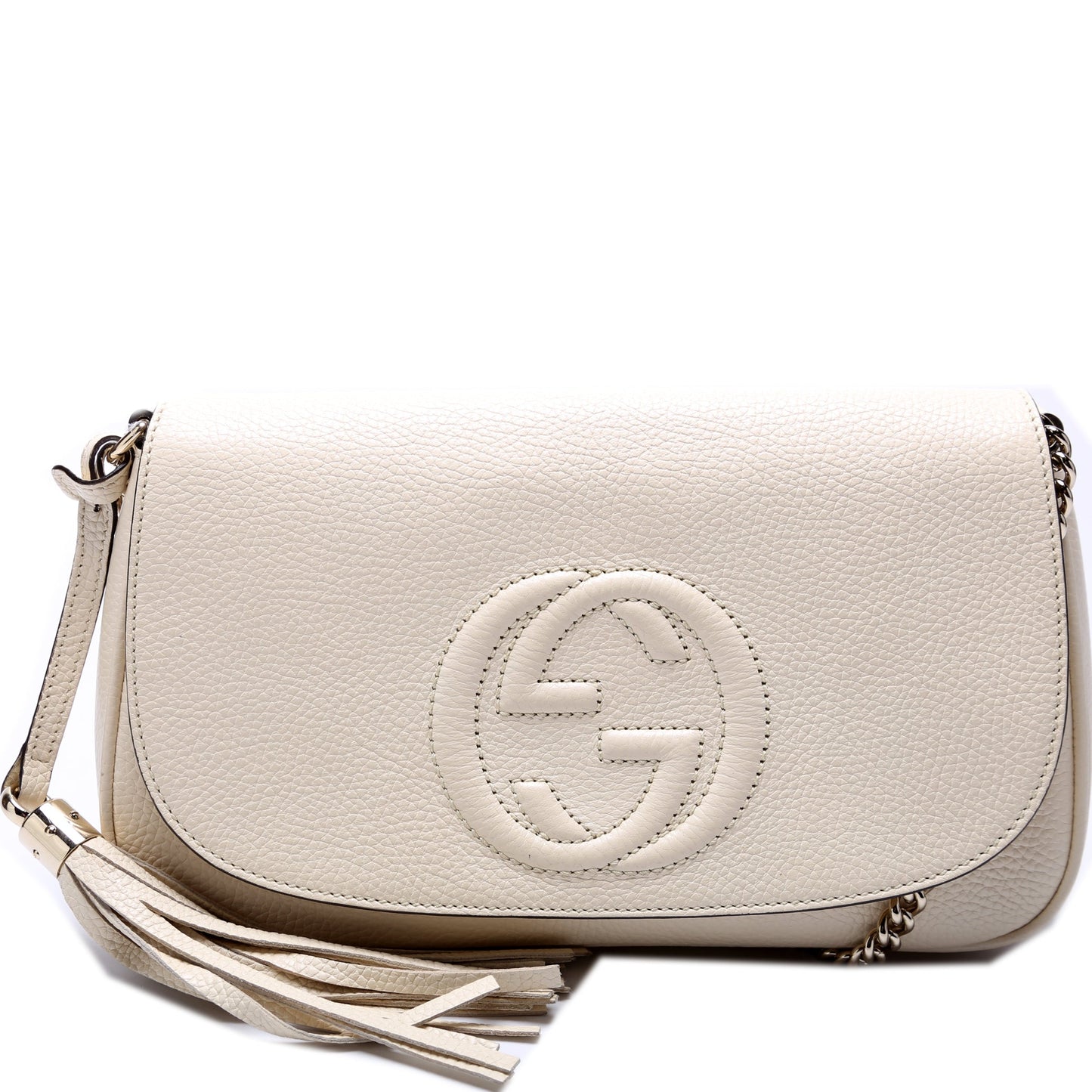 Gucci TRADE 536224 Soho Chain Tassel Flap Bag
