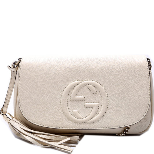 Gucci TRADE 536224 Soho Chain Tassel Flap Bag