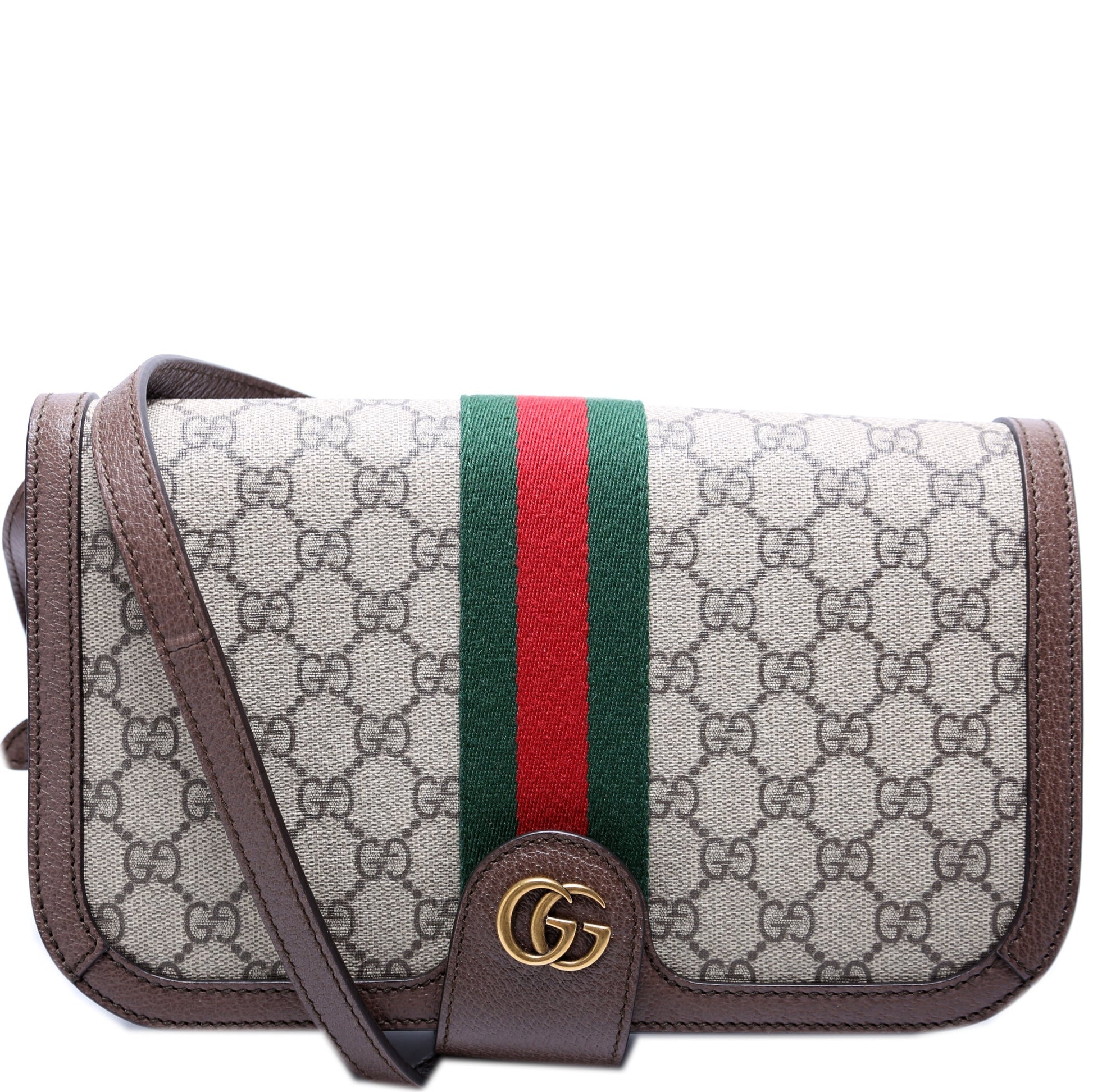 Gucci 548304 GG Supreme Ophidia Flap Bag