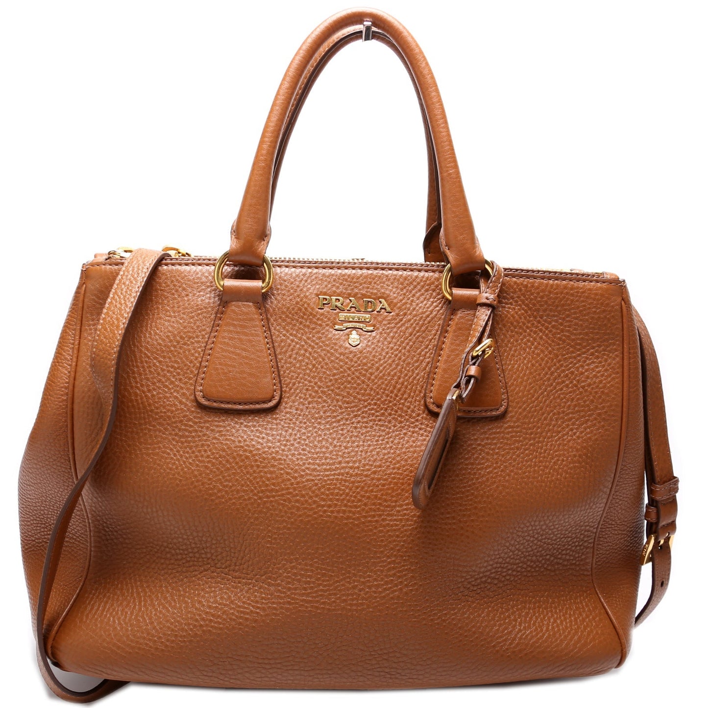 Prada Vitello Daino Double Zip Tote BN2420 Bag
