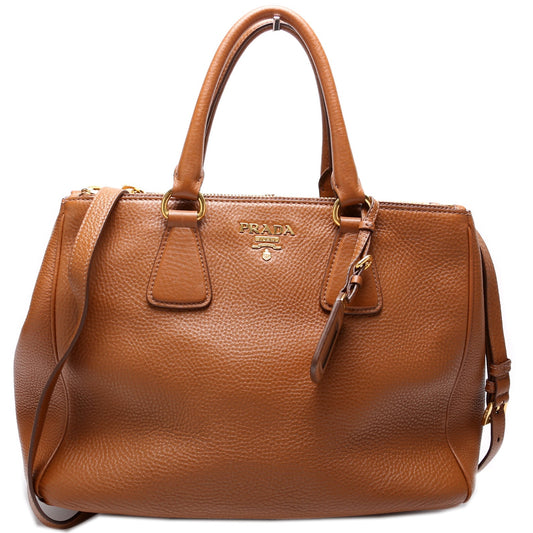 Prada Vitello Daino Double Zip Tote BN2420 Bag