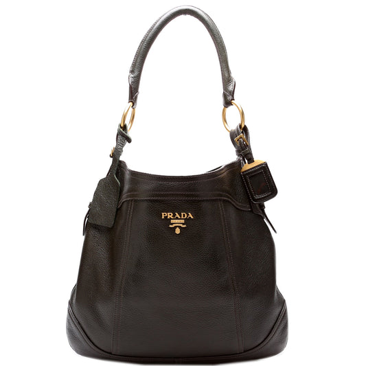 Prada 1BC3728 Cervo Antik Hobo Bag