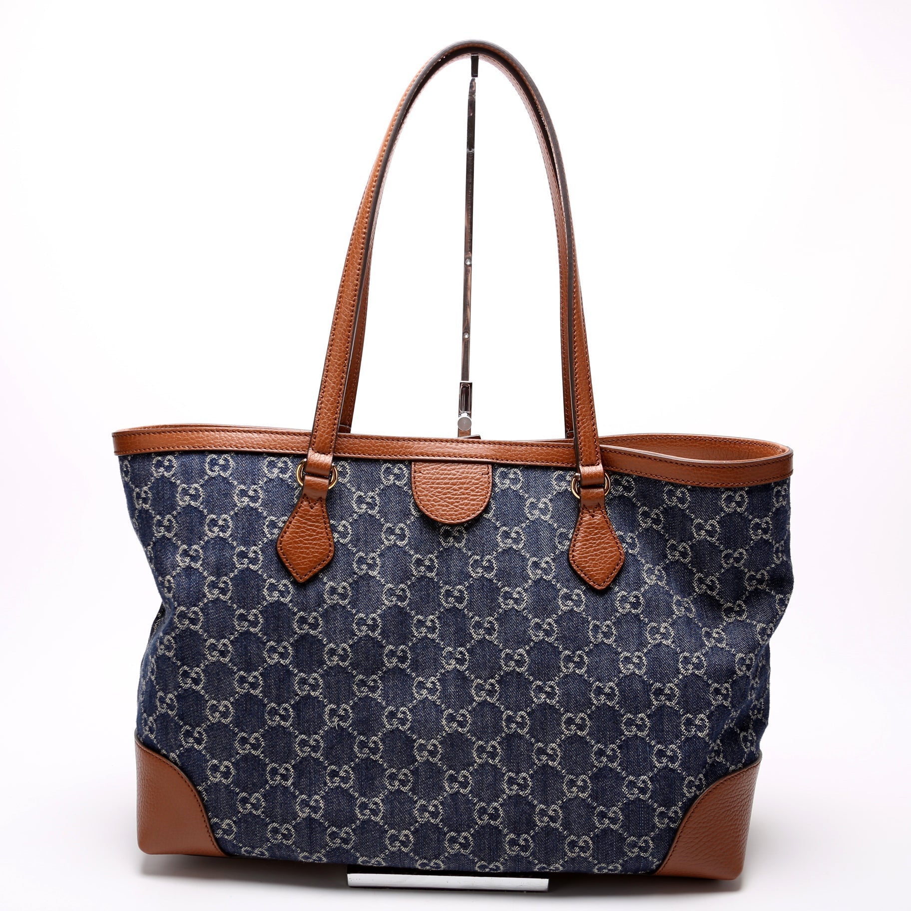 Gucci 631686 Ophidia GG Denim Tote Bag