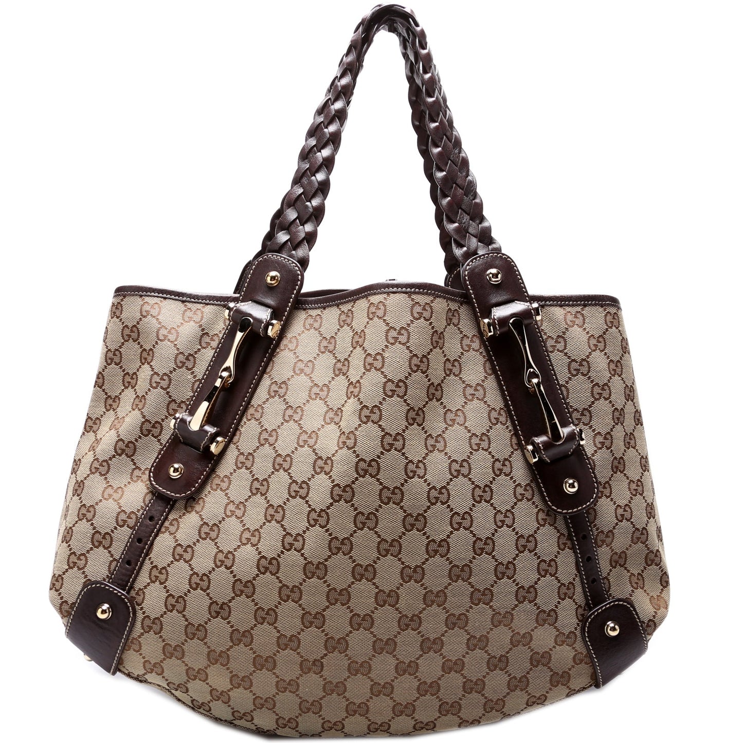 Gucci 137621 GG Canvas Pelham Hobo Bag