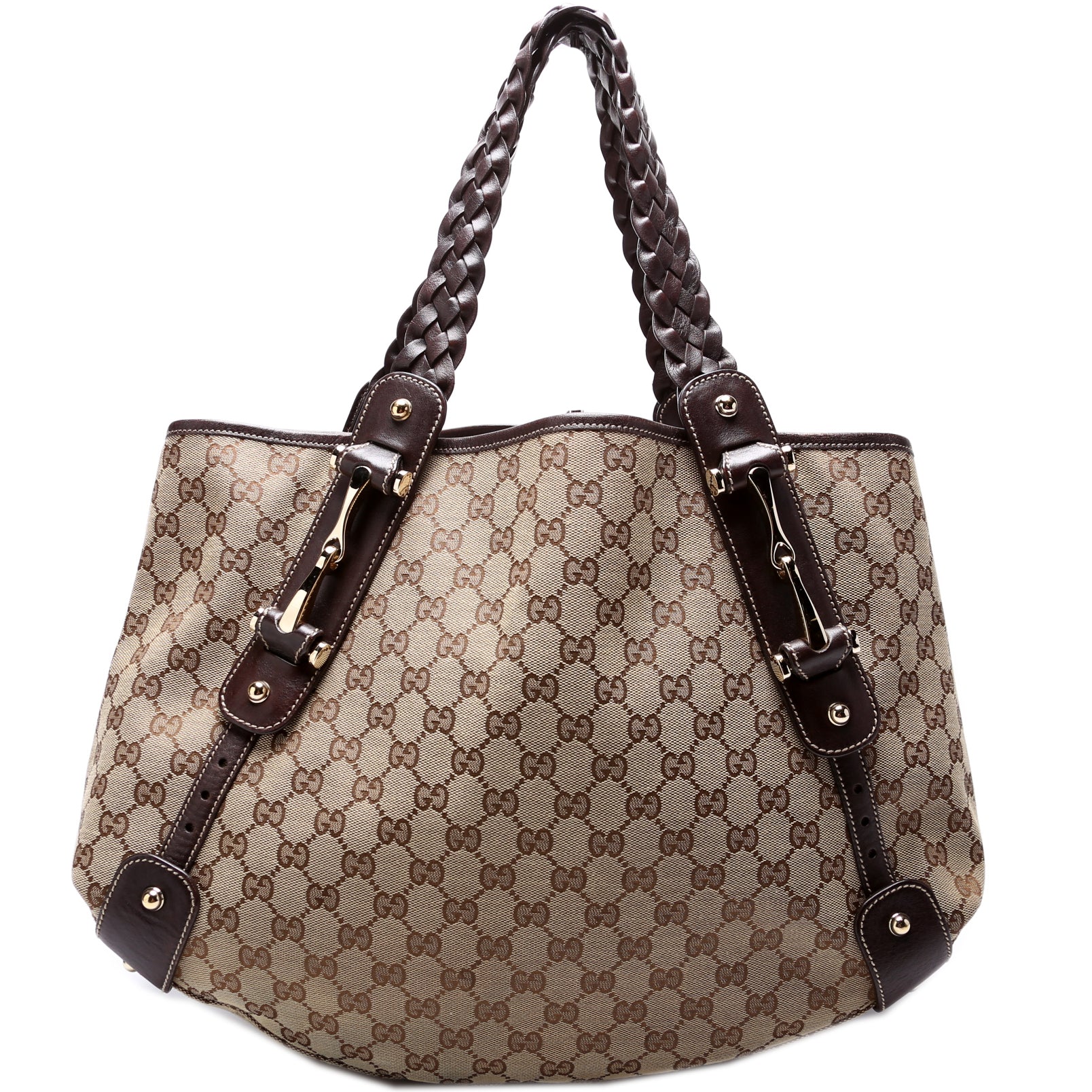 Gucci 137621 GG Canvas Pelham Hobo Bag
