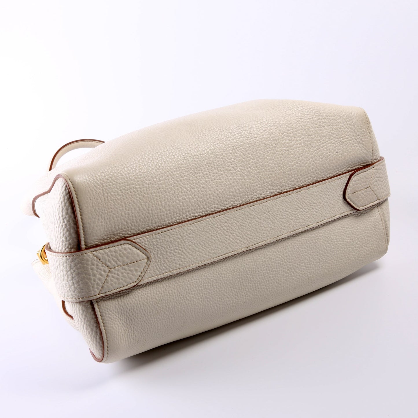 Prada 1BA127 Vitello Daino Center Zip 2-Way Bag