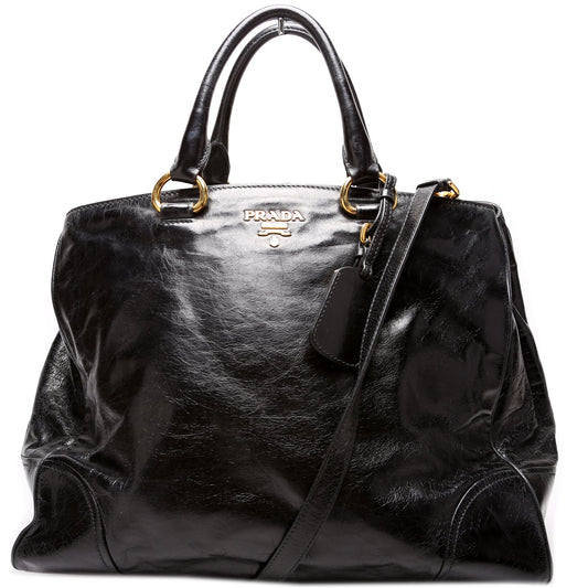 Prada Vitello Shine Tote Bag