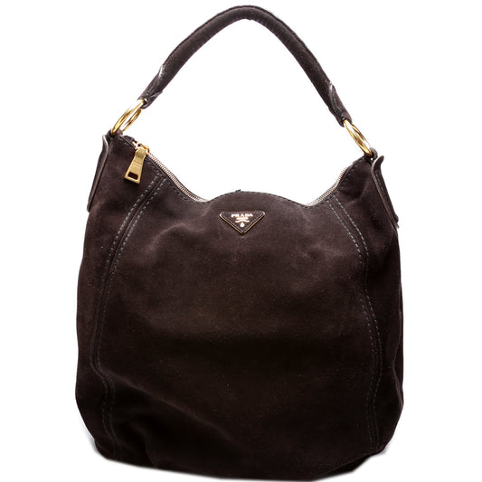 Prada Suede Hobo Bag