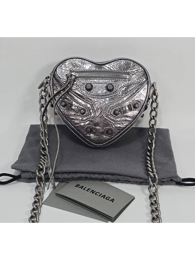 Luxury Balenciaga Trending 2026 Lecagol heart chain shoulder bag