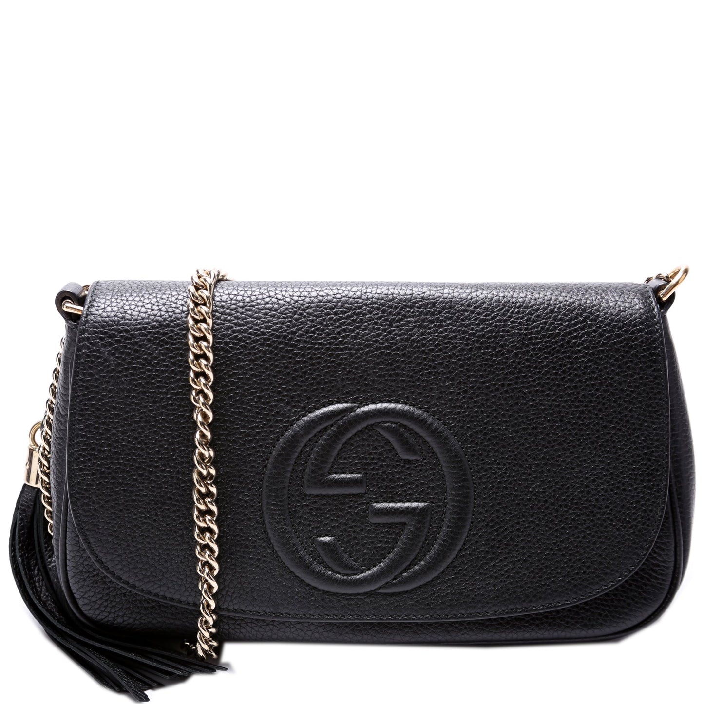 Gucci 536224 Soho Chain Tassel Flap Bag
