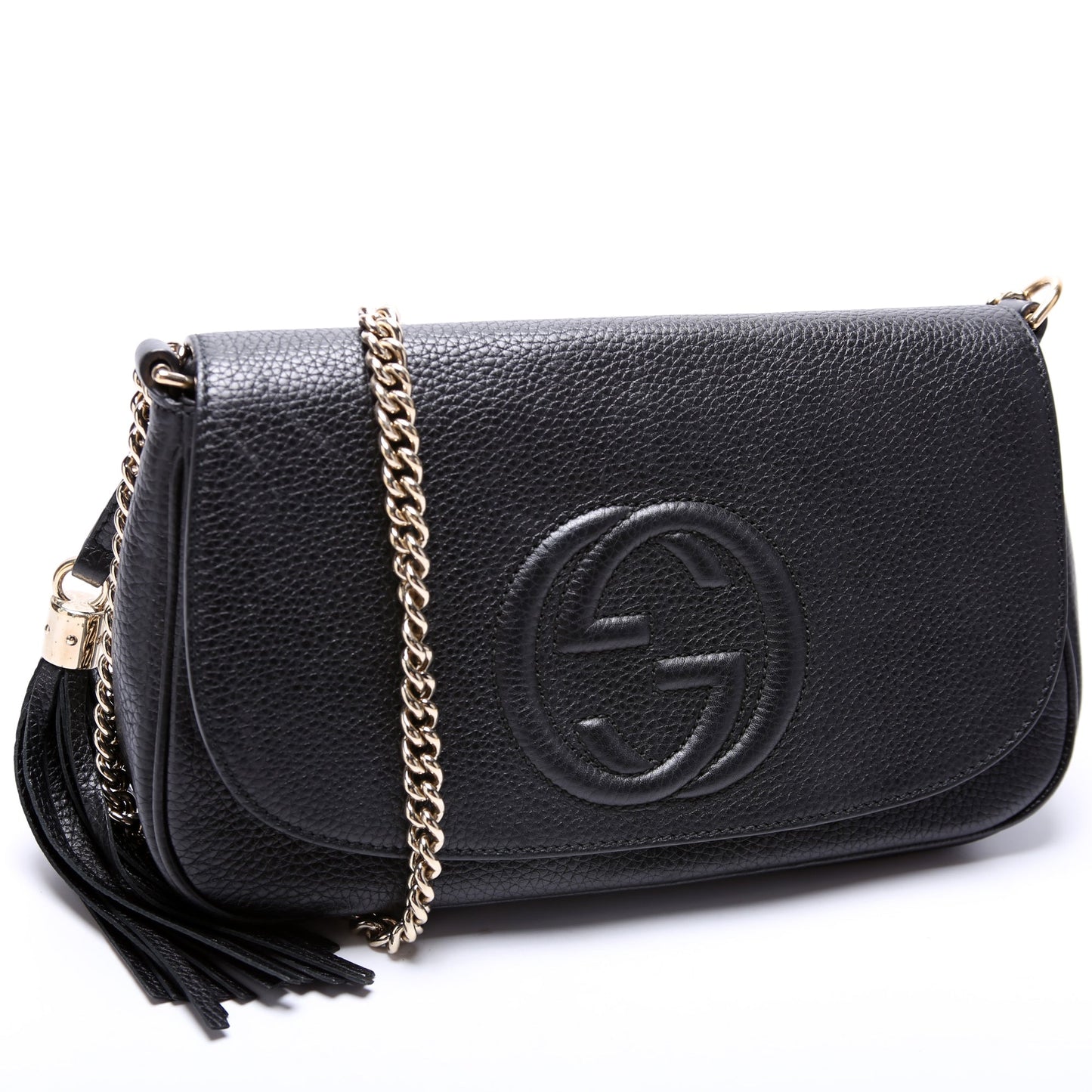 Gucci 536224 Soho Chain Tassel Flap Bag