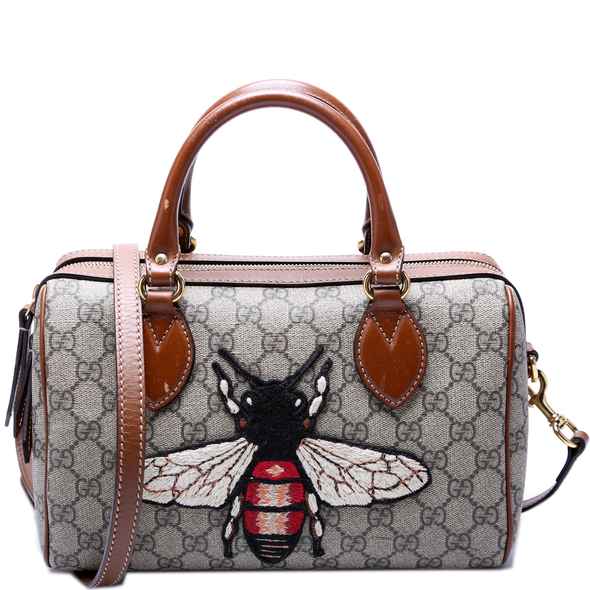 Gucci 409429 GG Supreme Boston Bag