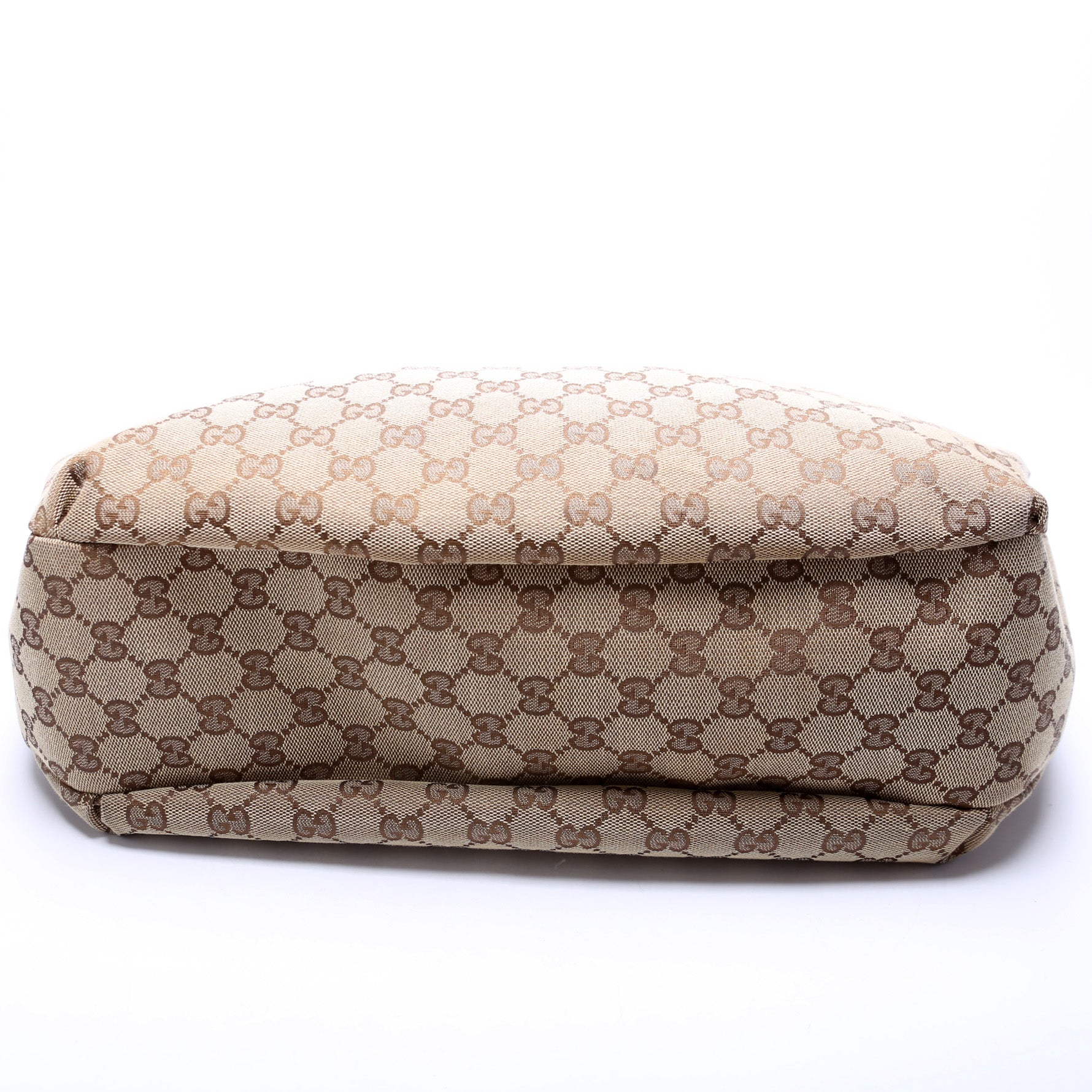 Gucci 211933 GG Canvas Web Hobo Bag