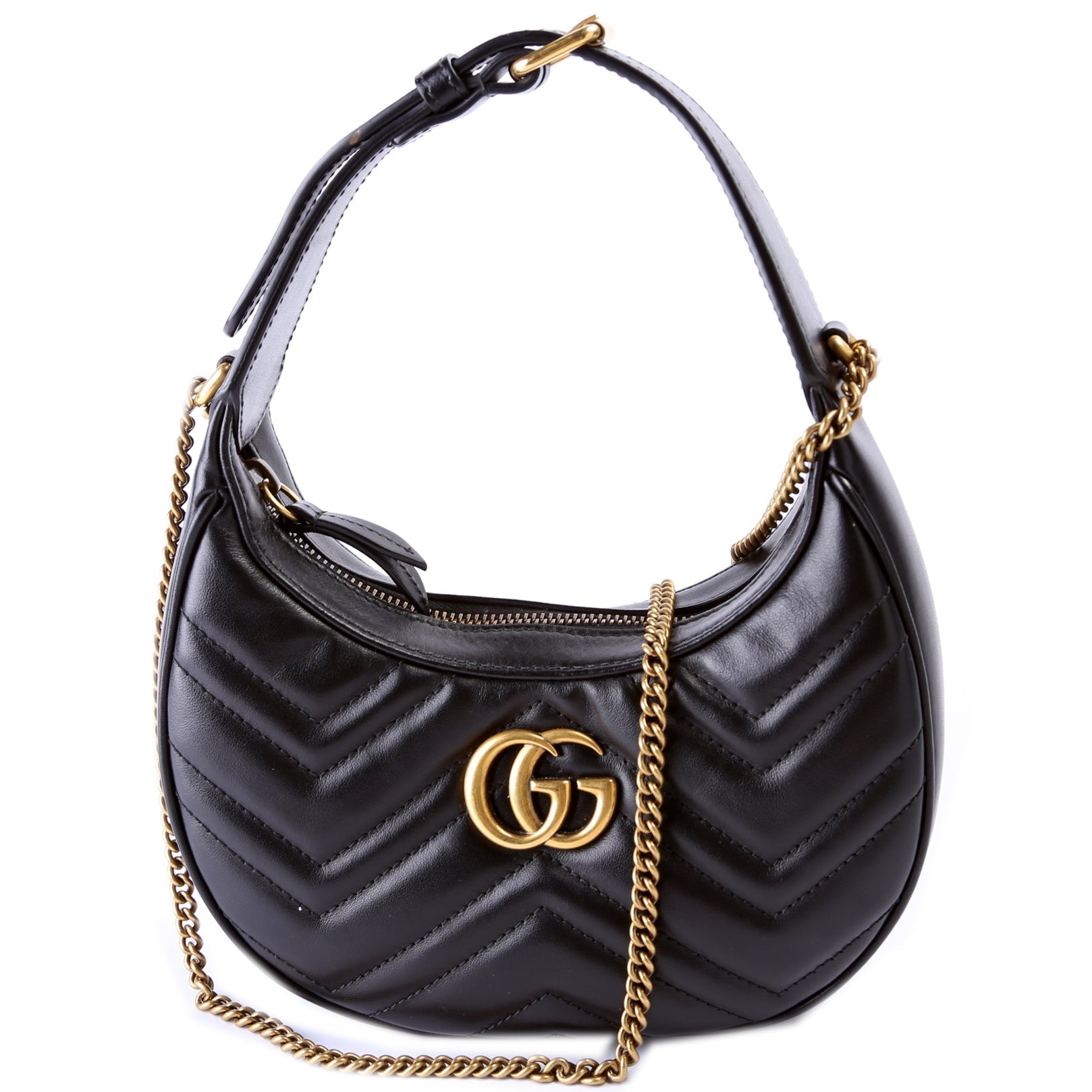 Gucci 699514 GG Marmont Half-Moon Mini Bag