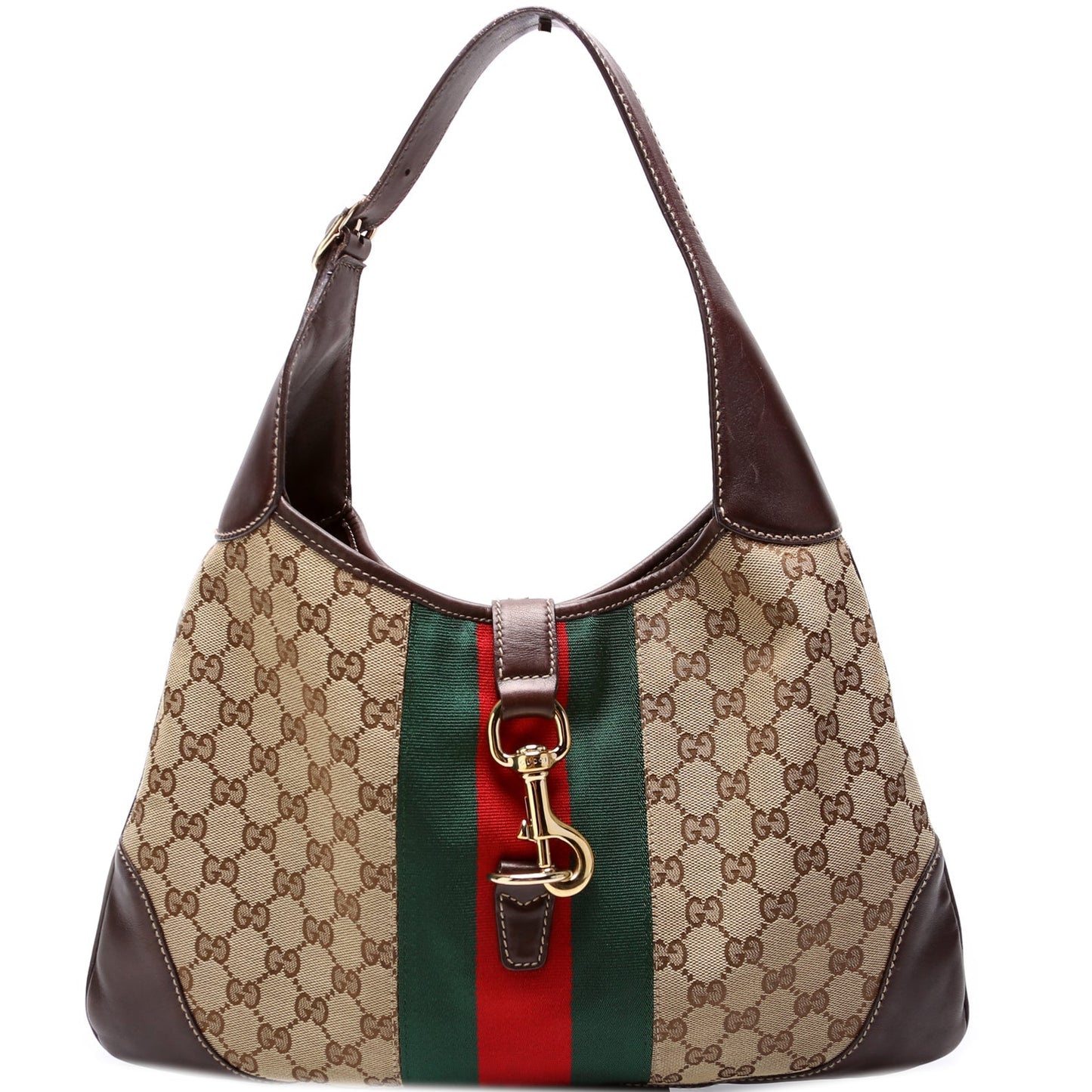Gucci 153029 Web Jackie O Bouvier Hobo Bag