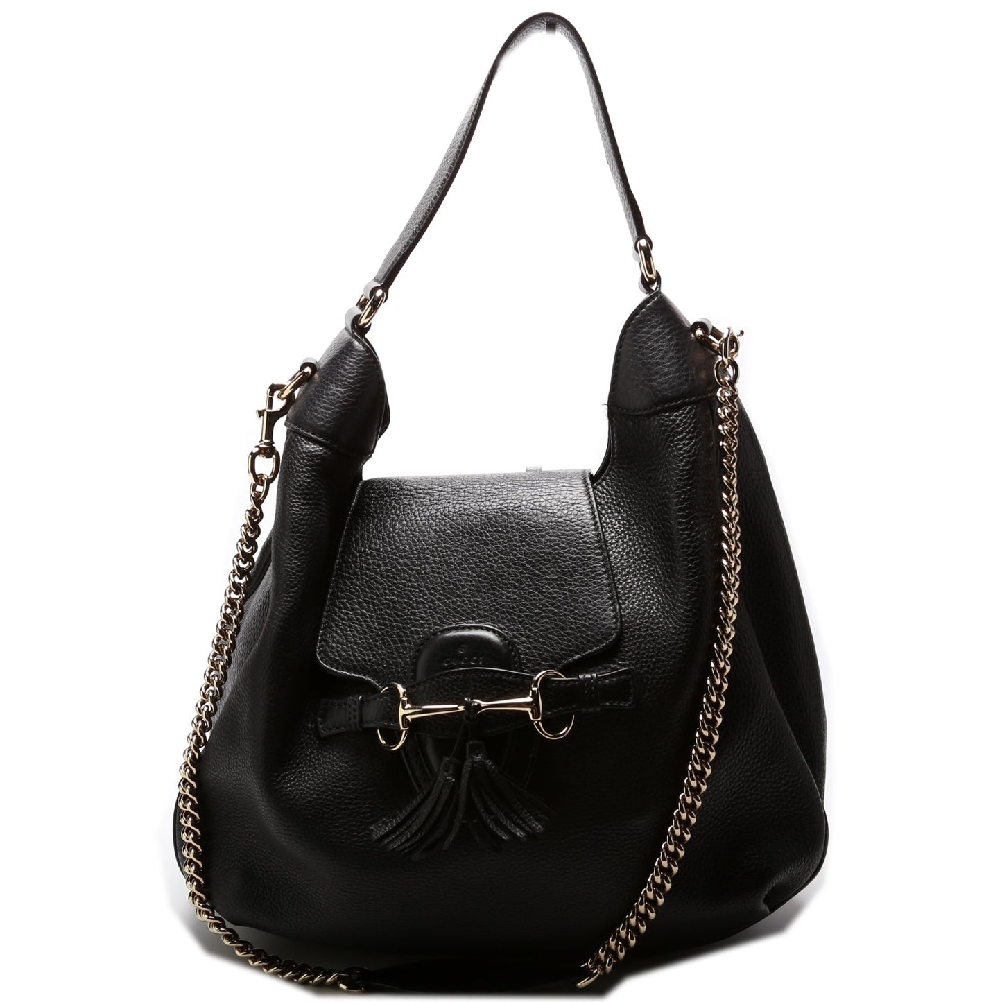 Gucci 322226 Emily Leather Hobo Bag