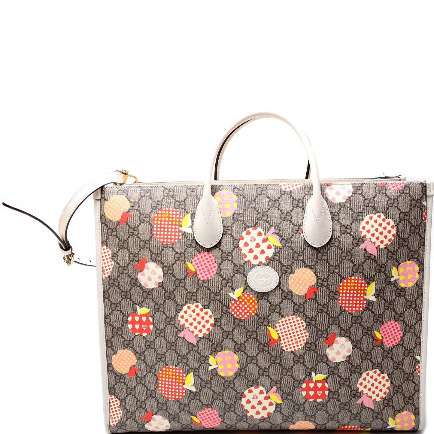 Gucci 659980 Interlocking G Medium Tote Les Pommes Bag