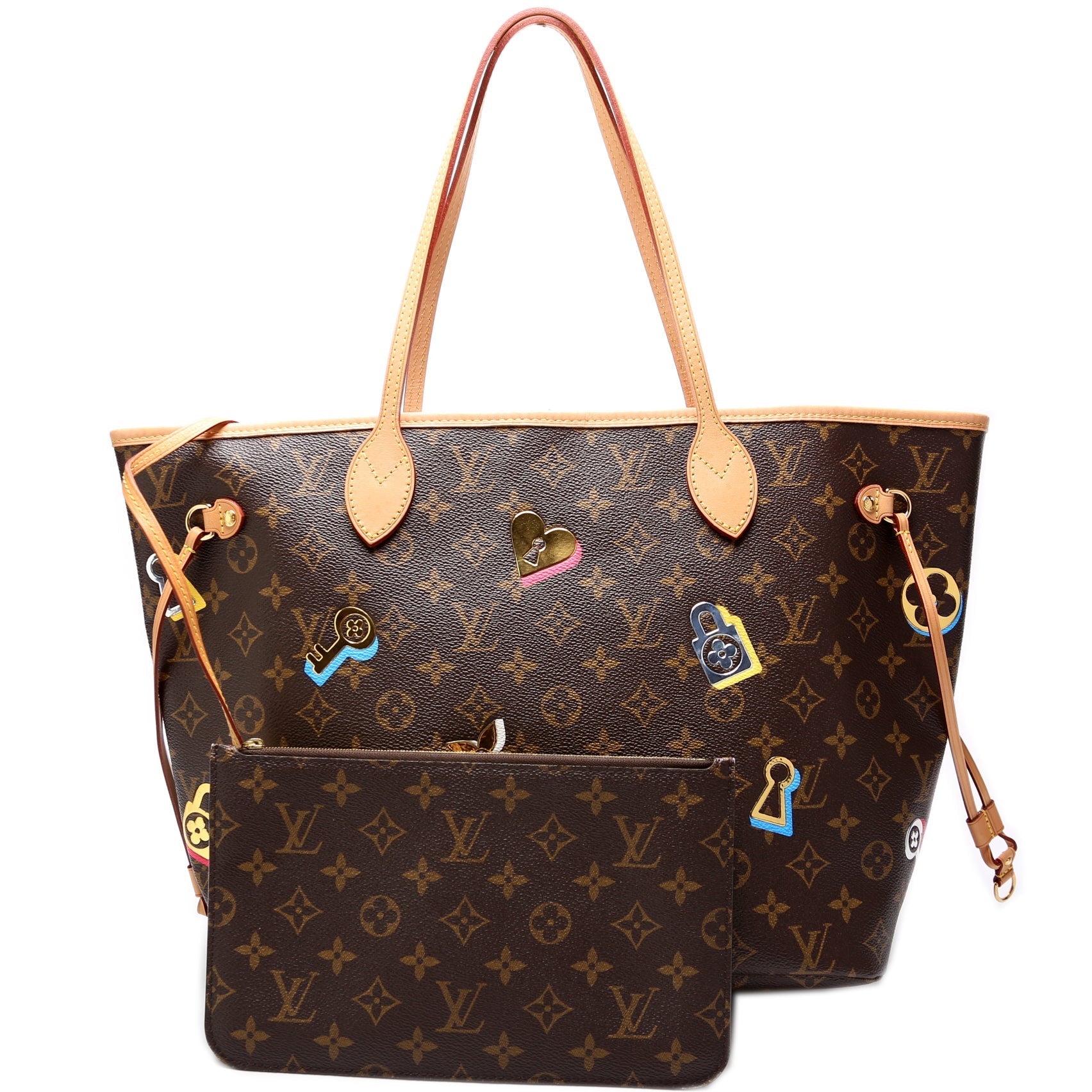 Louis Vuitton Neverfull MM Lovelock w/Wallet