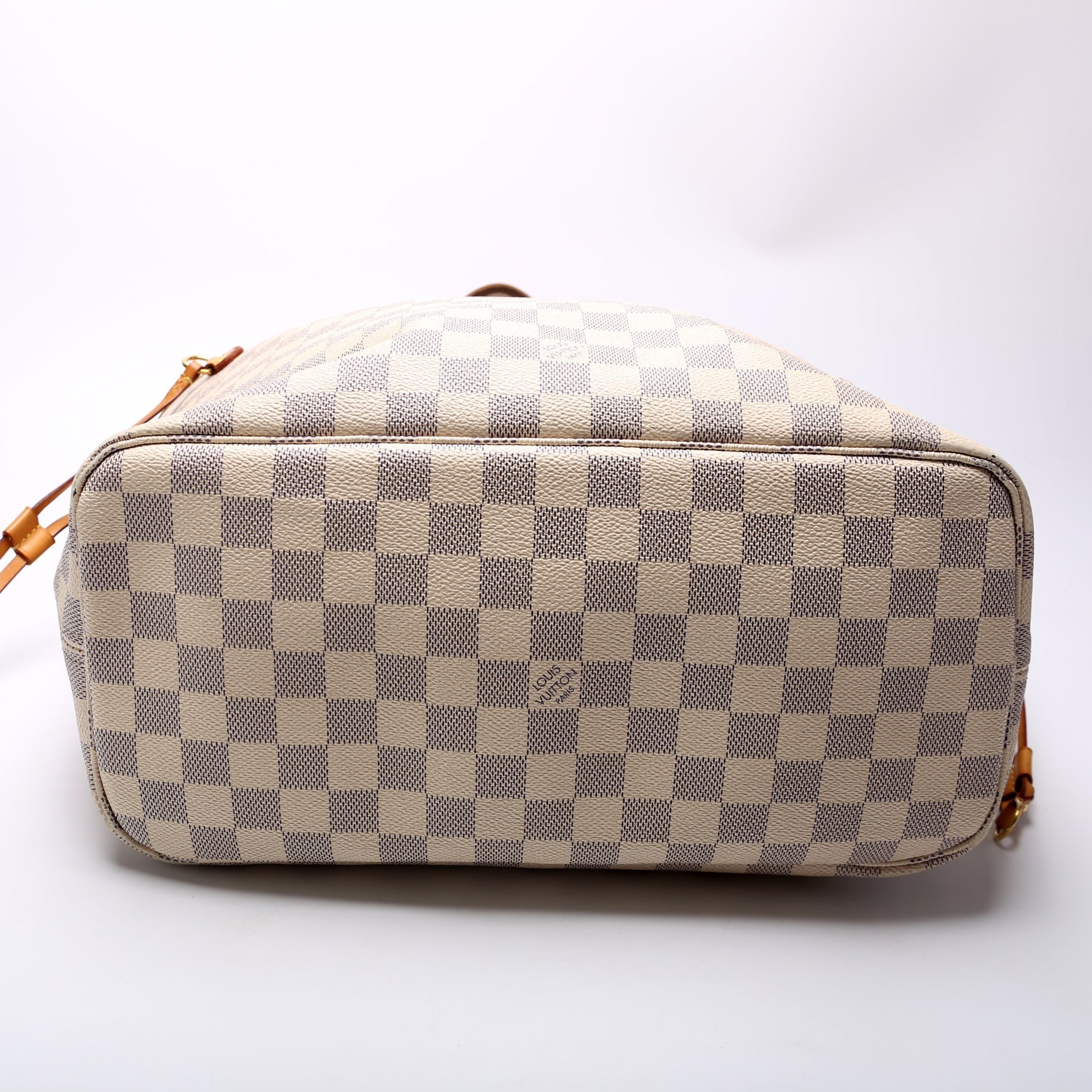 Louis Vuitton Neverfull W/ Wallet MM Damer Azur
