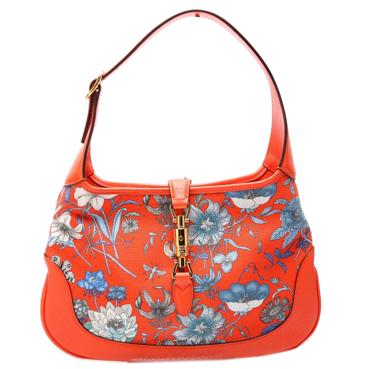 Gucci 550152 Jackie Medium Flora Canvas Hobo Bag