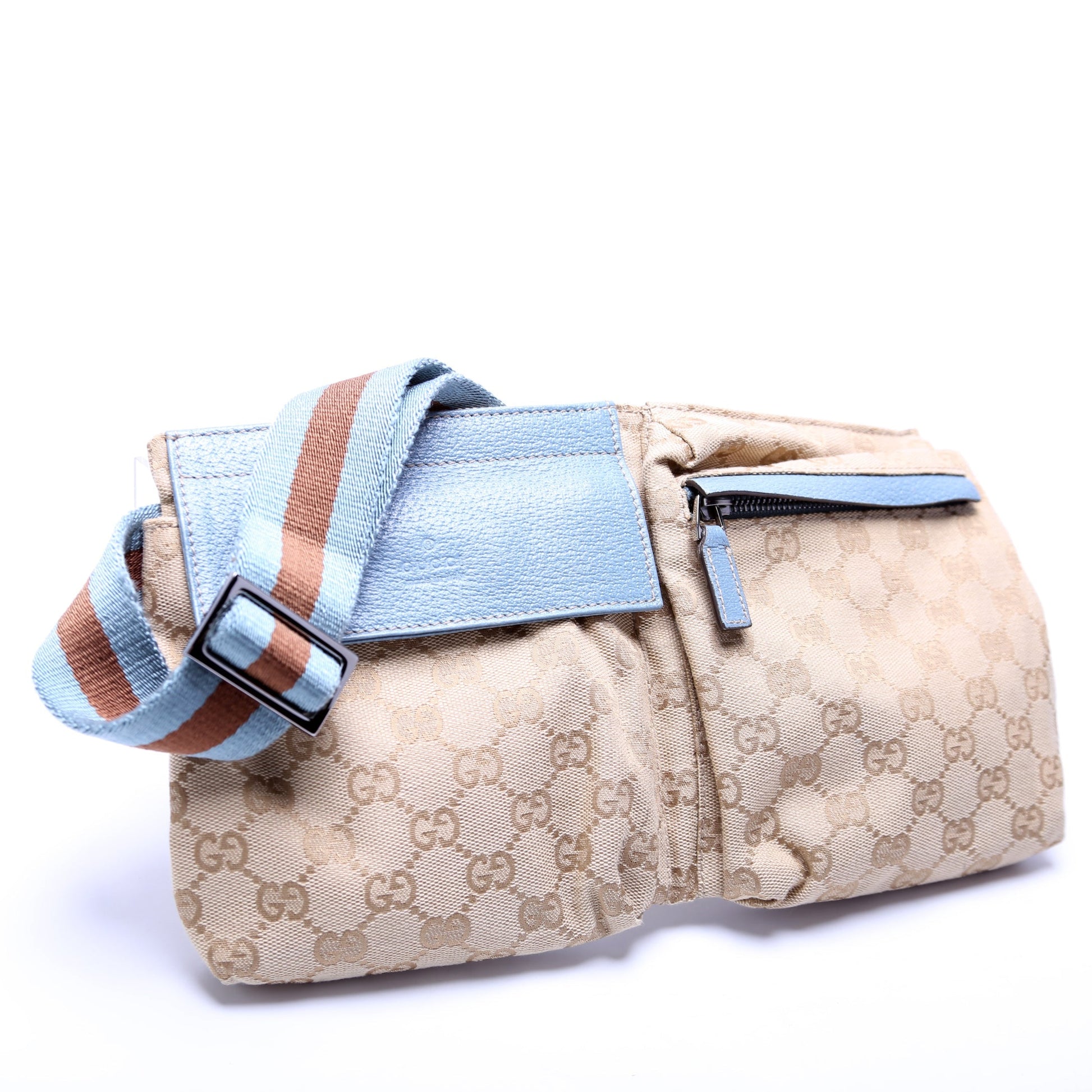 Gucci 28566 GG Canvas Waist Bag