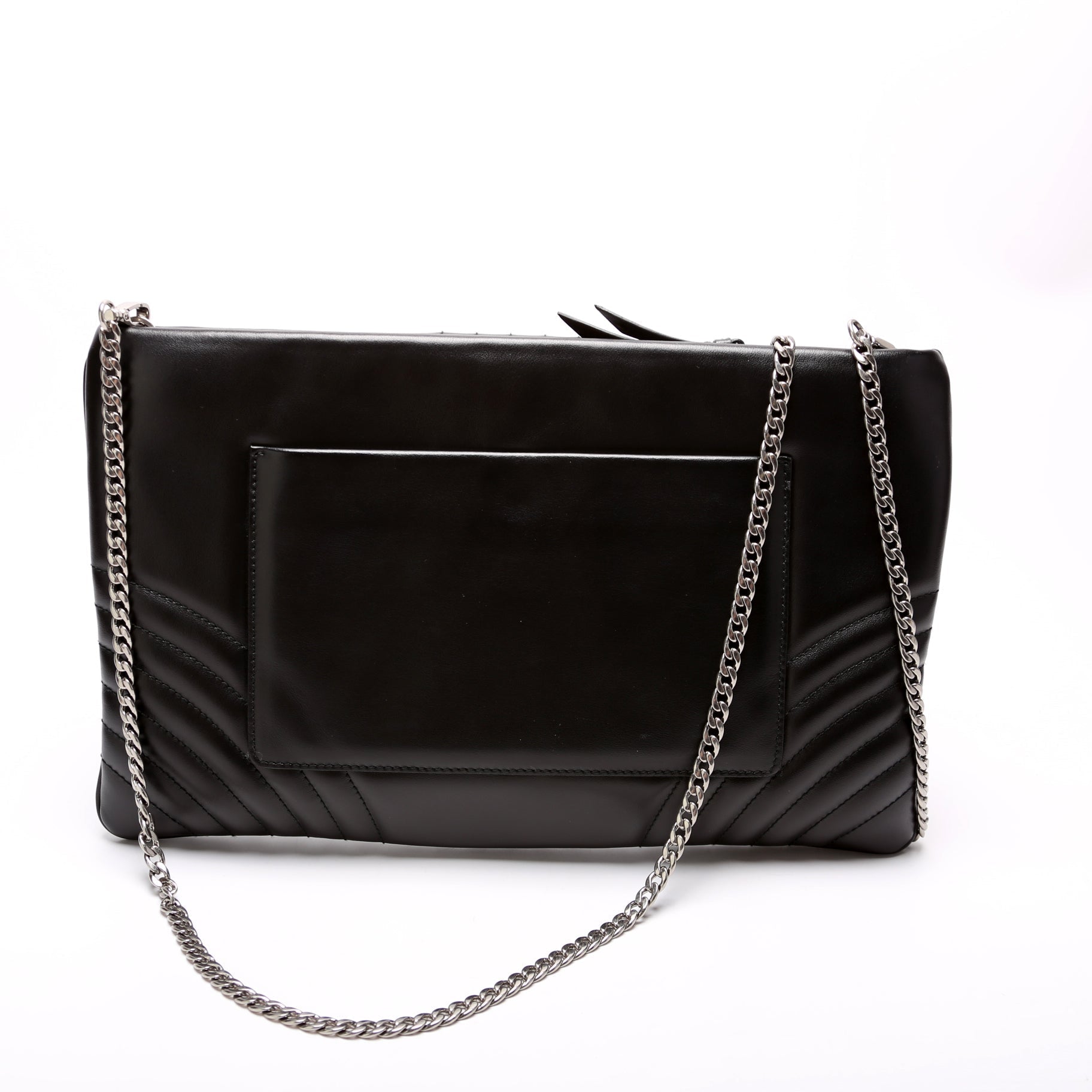 Prada Soft Calfskin Diagramme Clutch with Chain 1BF087 Bag