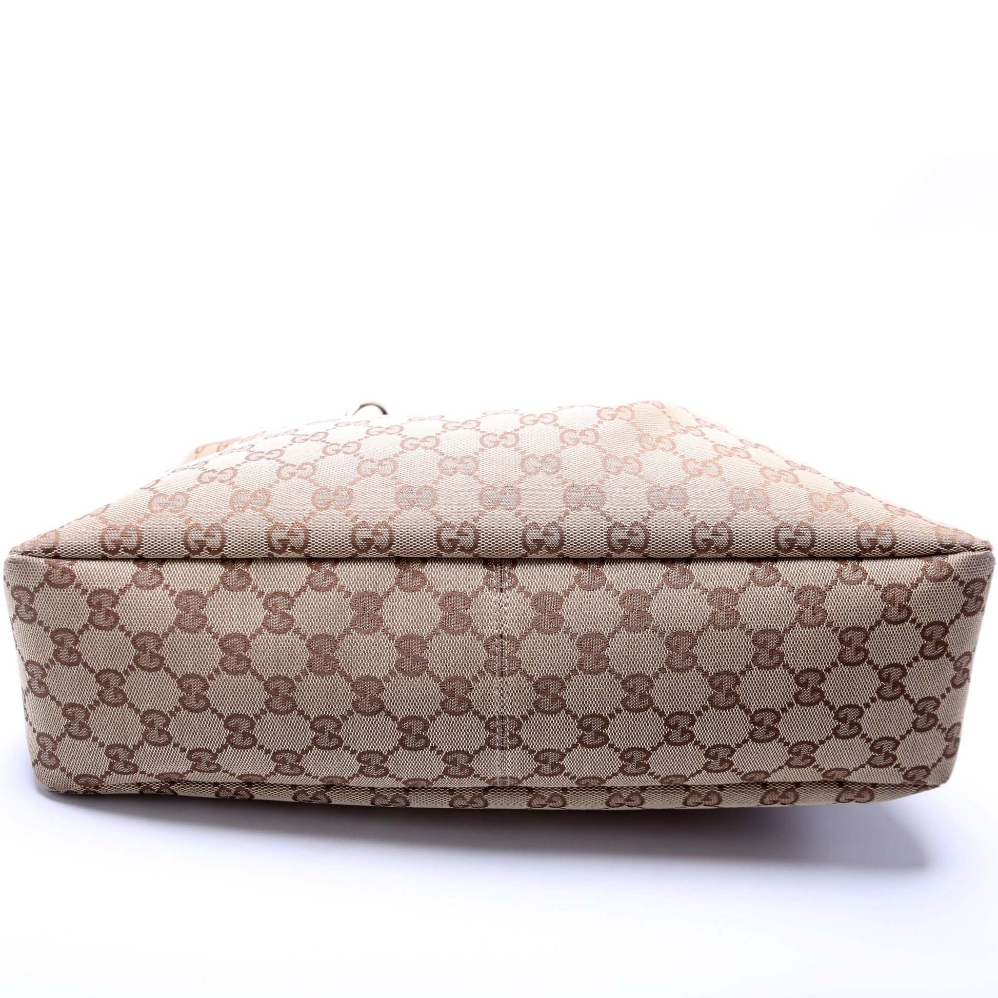 Gucci 115867 Horsebit GG Canvas Hobo Bag