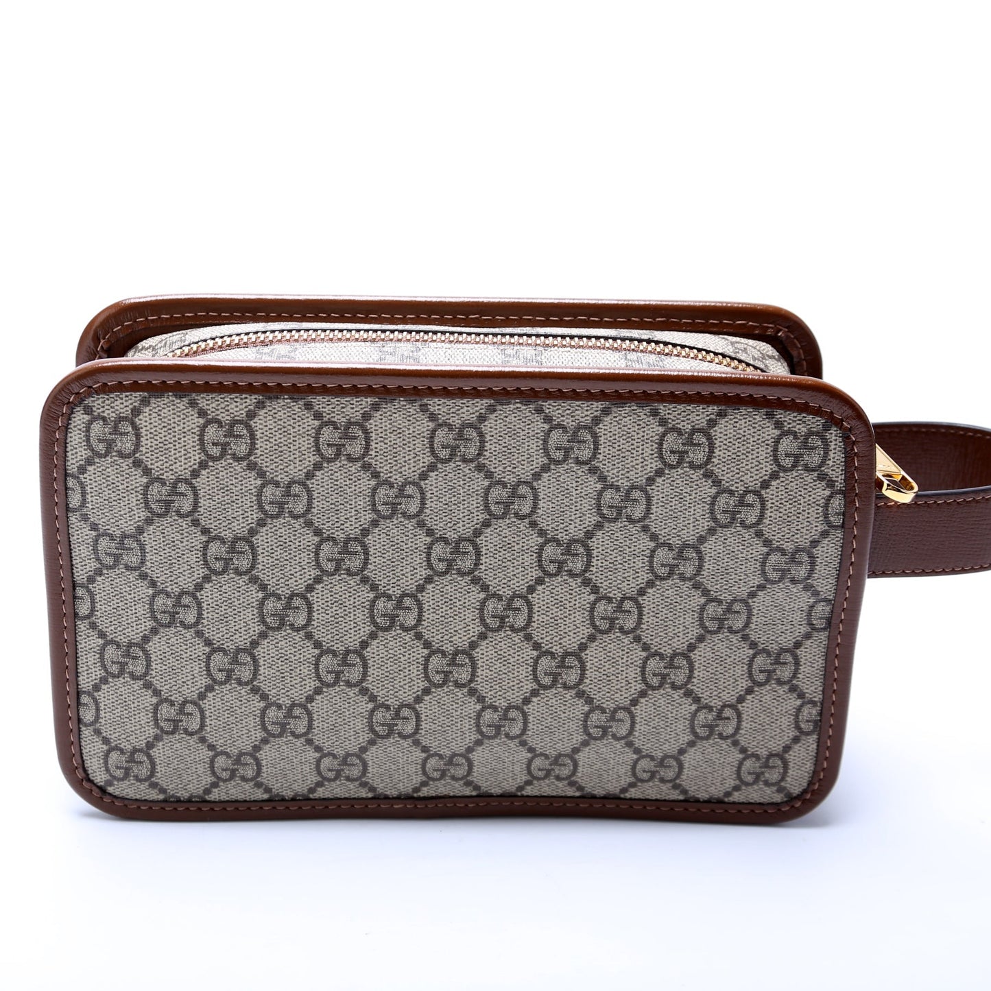 Gucci Leather Canvas Shoulder Bag
