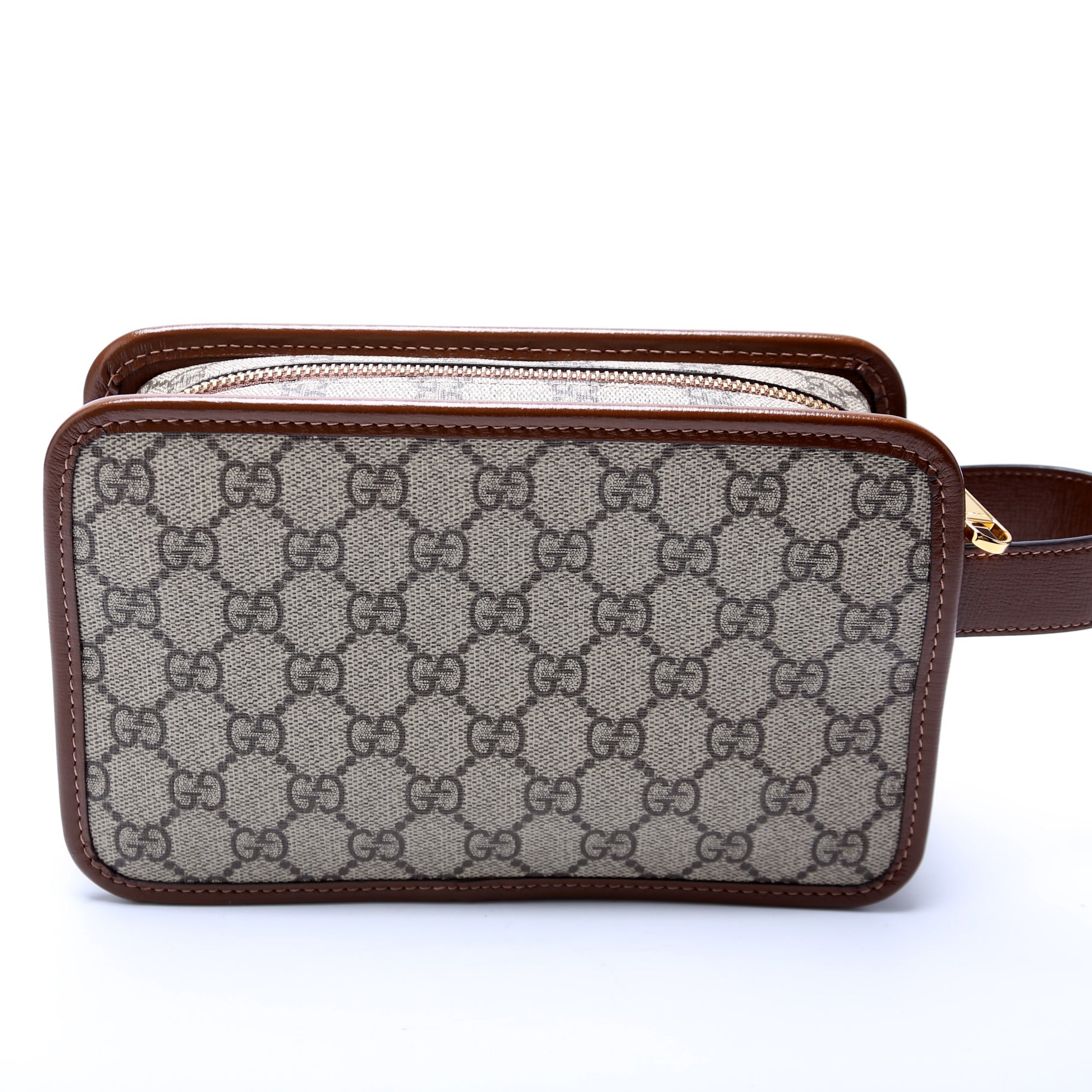 Gucci Leather Canvas Shoulder Bag
