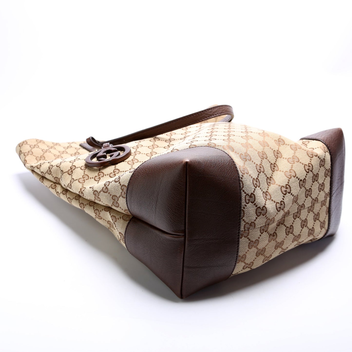 Gucci 247236 GG Canvas Large Charm Tote Bag