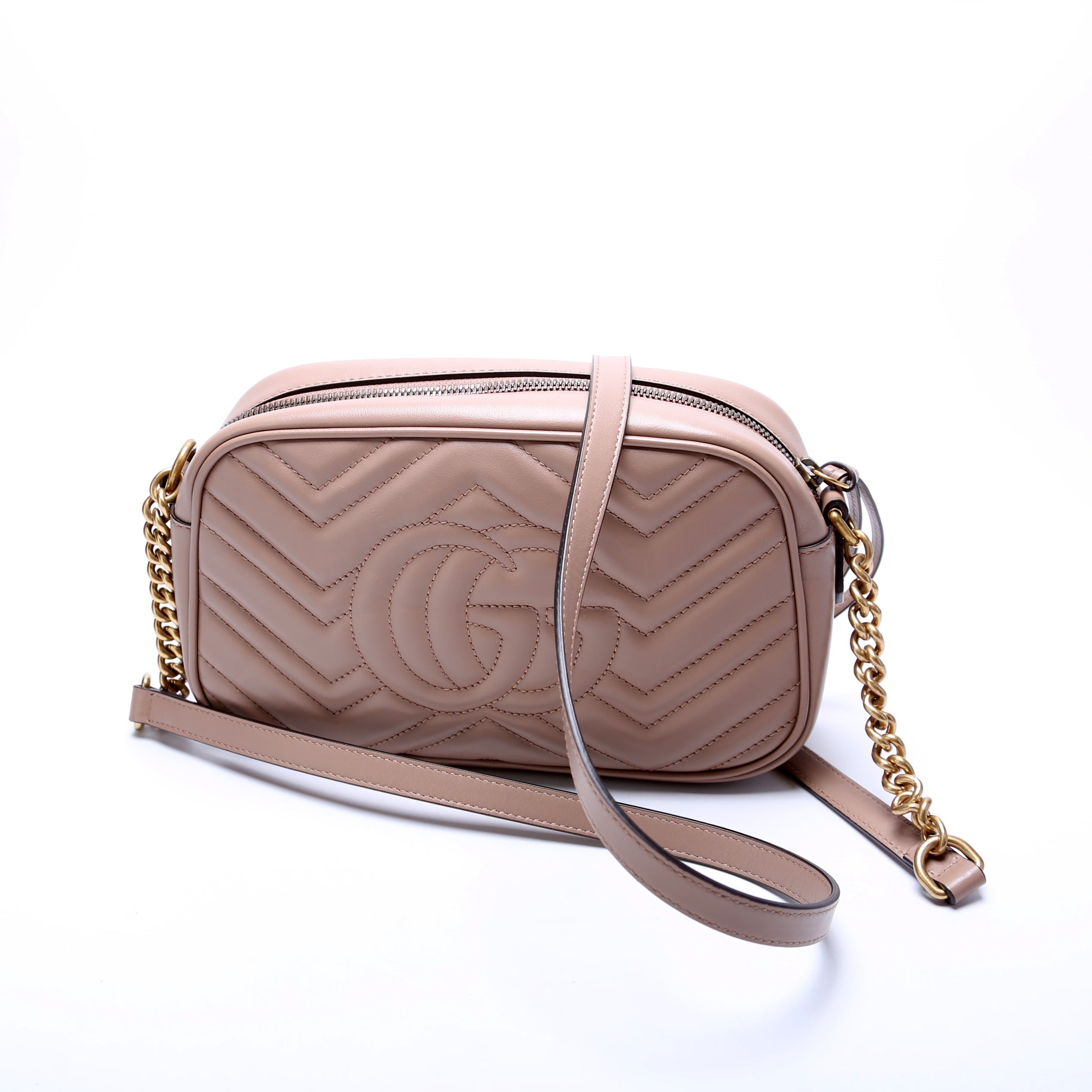 Gucci 447632 Marmont Small Leather Camera Bag